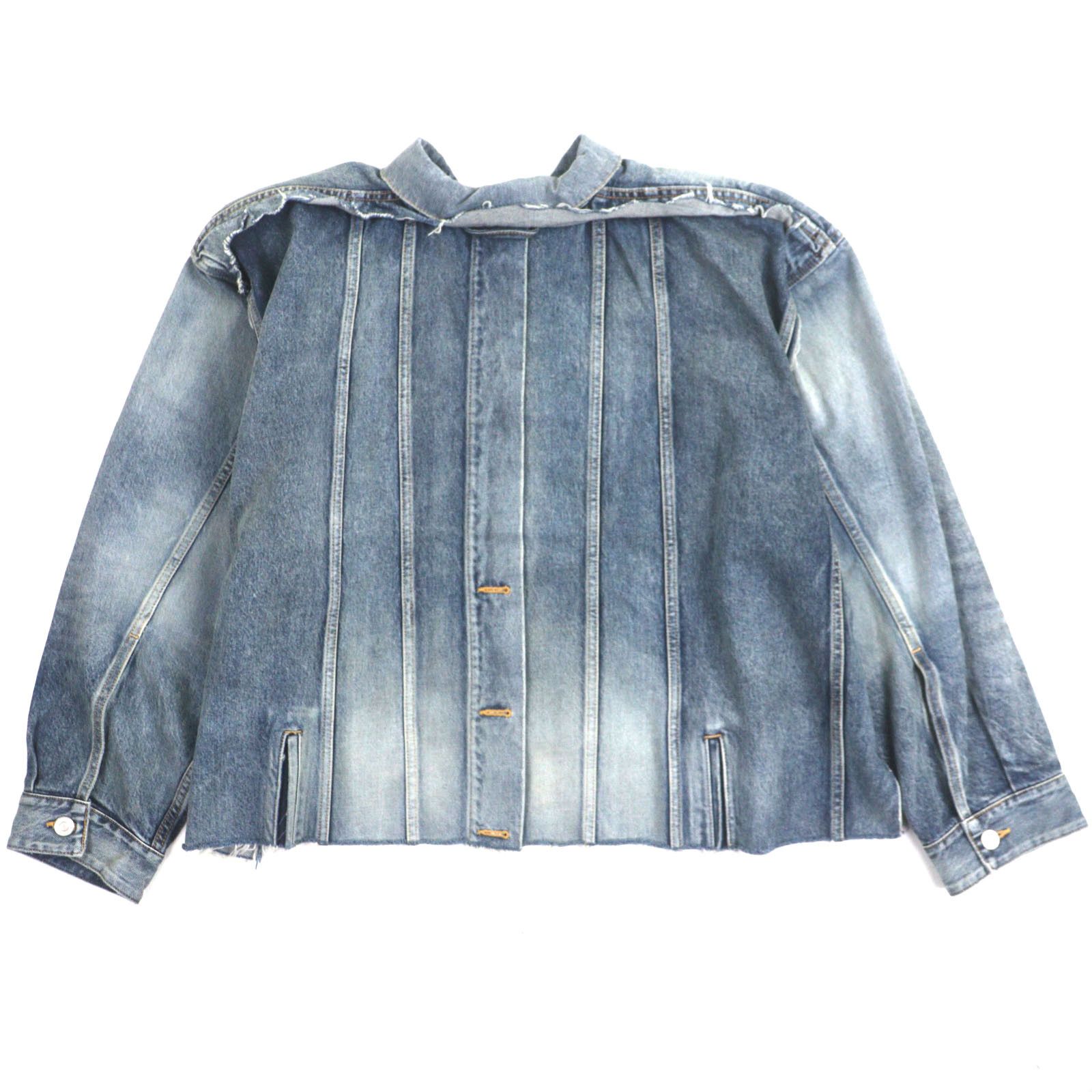 Balenciaga Balenciaga Balenciaga Deconstructed Panelled Denim Jacket Denim Outerwear 704527 DUTY FREE for USA Size ONE SIZE - 3 Thumbnail