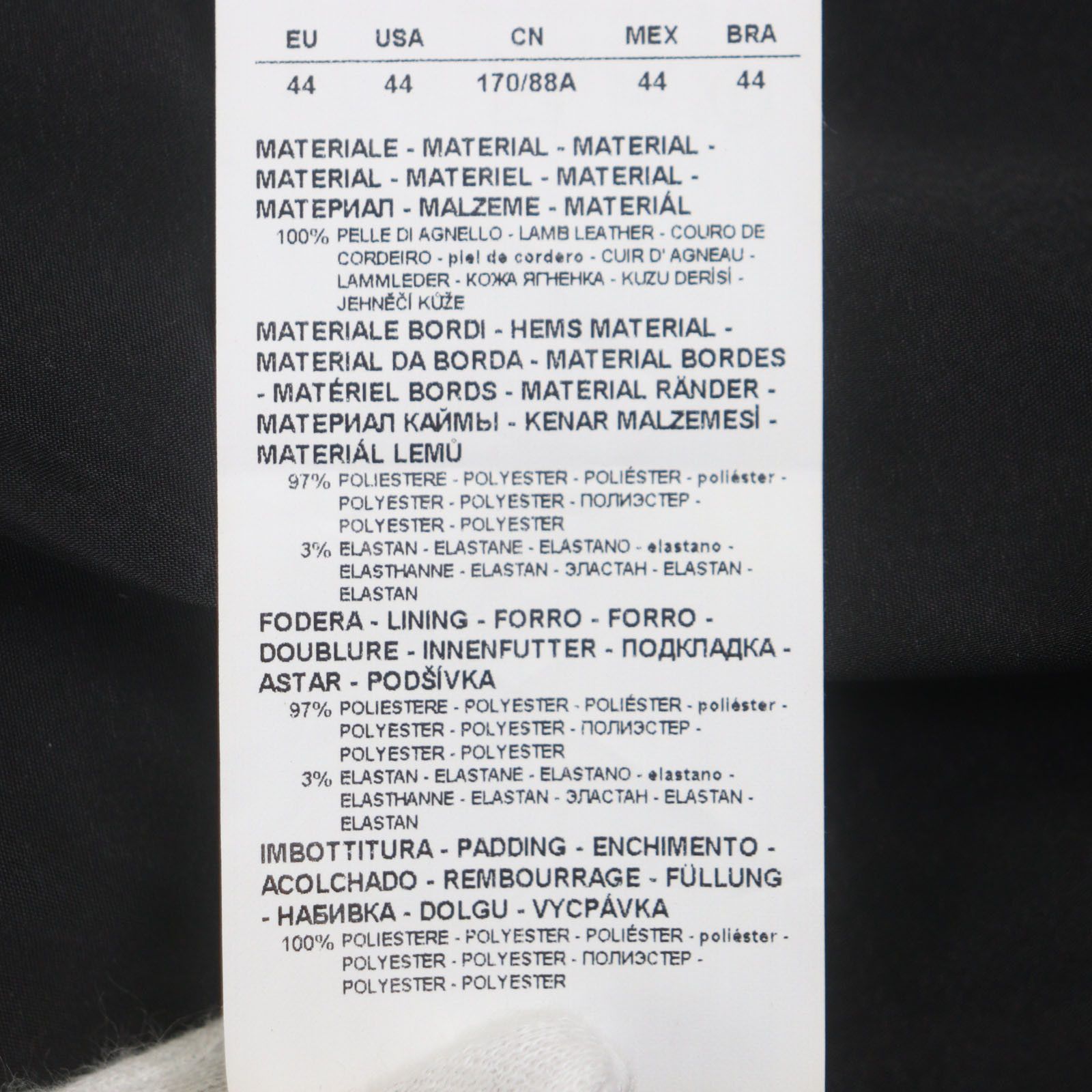 Armani Armani Emporio Armani Lamb Leather Blouson Leather Outerwear DUTY FREE for USA Size ONE SIZE - 10 Thumbnail