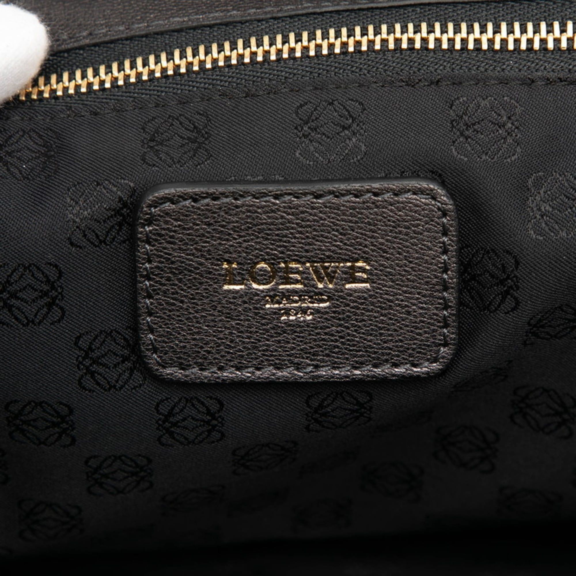 Loewe LOEWE handbag in grey charcoal leather for women Size ONE SIZE - 5 Thumbnail