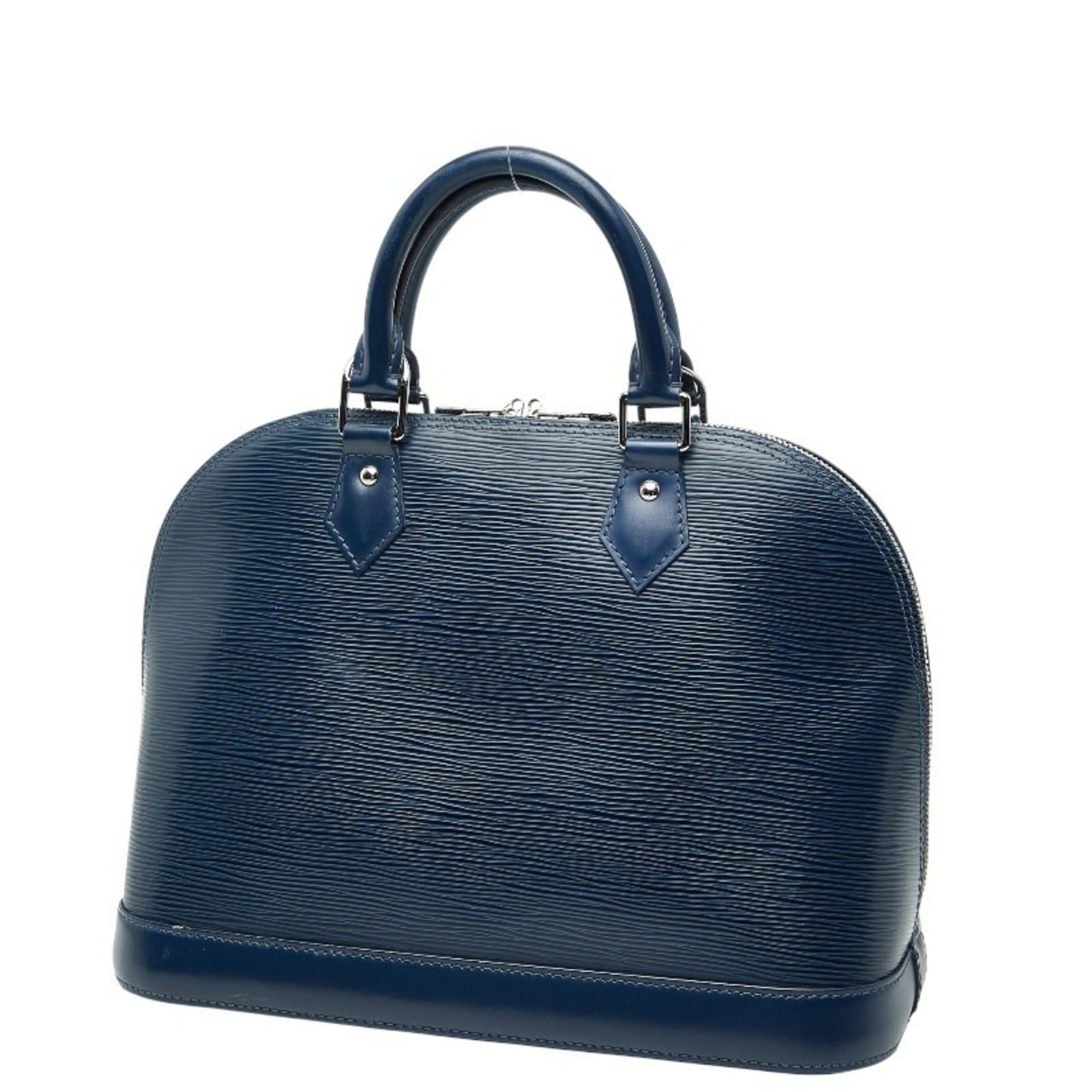 Louis Vuitton Epi Alma Handbag M52145 Toledo Blue Leather Women's LOUIS VUITTON