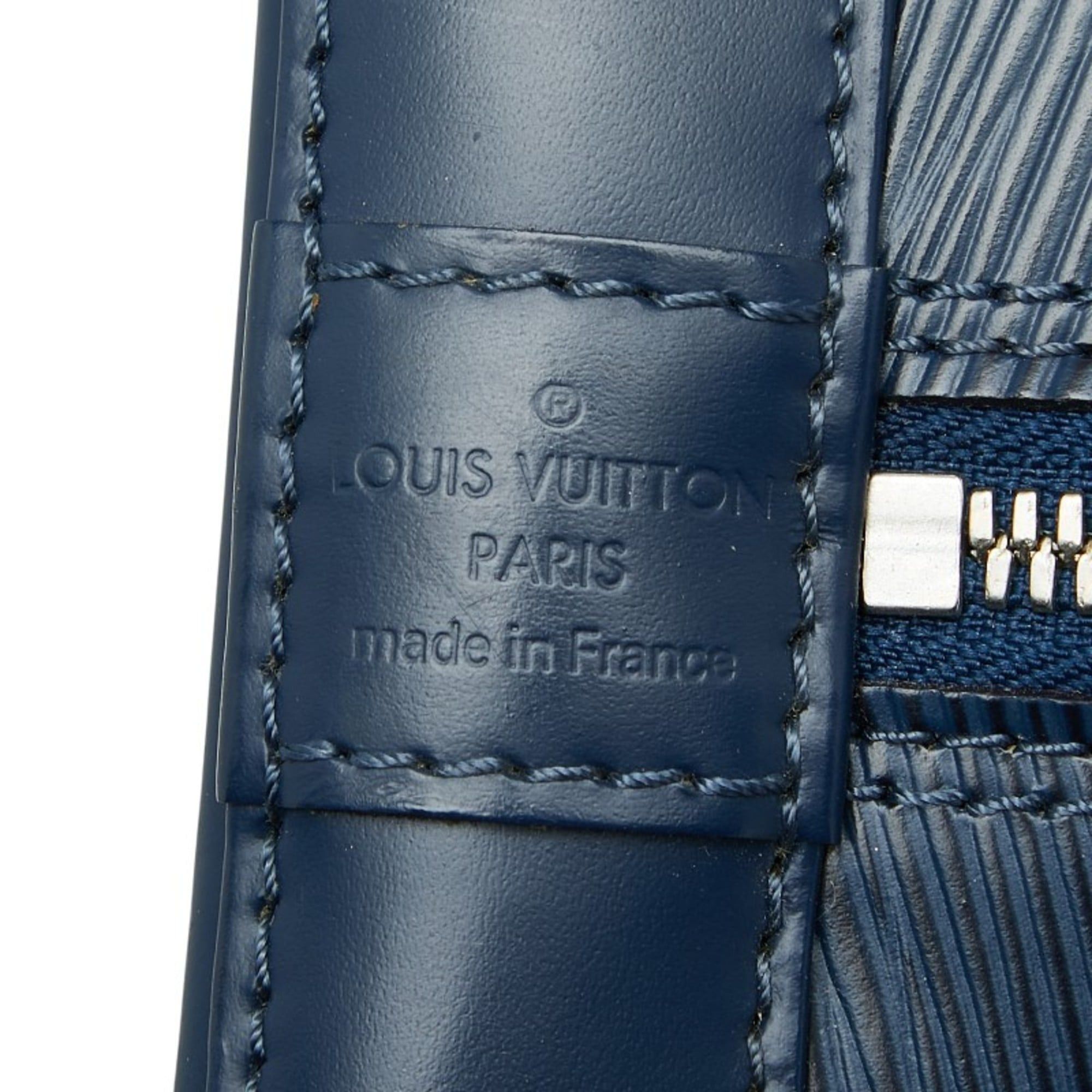 Louis Vuitton Epi Alma Handbag M52145 Toledo Blue Leather Women's LOUIS VUITTON