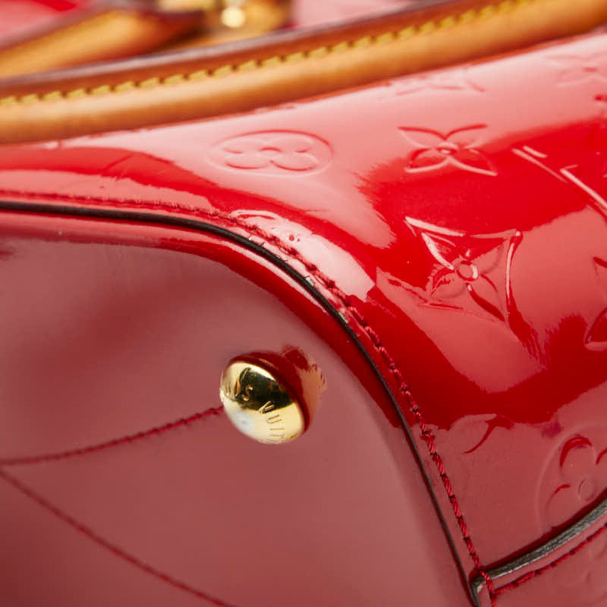 Louis Vuitton Louis Vuitton Monogram Vernis Montebello PM Handbag/Shoulder Bag, 2-Way, M90165, Cerise Red Patent Leather, Women's, LOUIS VUITTON Size ONE SIZE - 6 Thumbnail