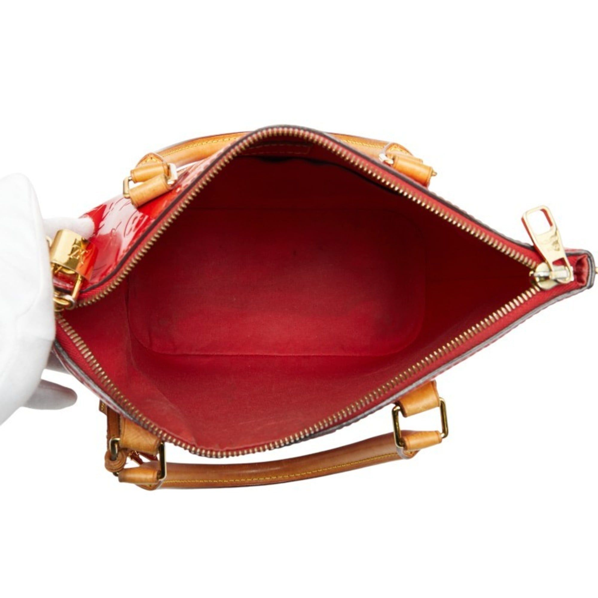 Louis Vuitton Louis Vuitton Monogram Vernis Montebello PM Handbag/Shoulder Bag, 2-Way, M90165, Cerise Red Patent Leather, Women's, LOUIS VUITTON Size ONE SIZE - 8 Thumbnail