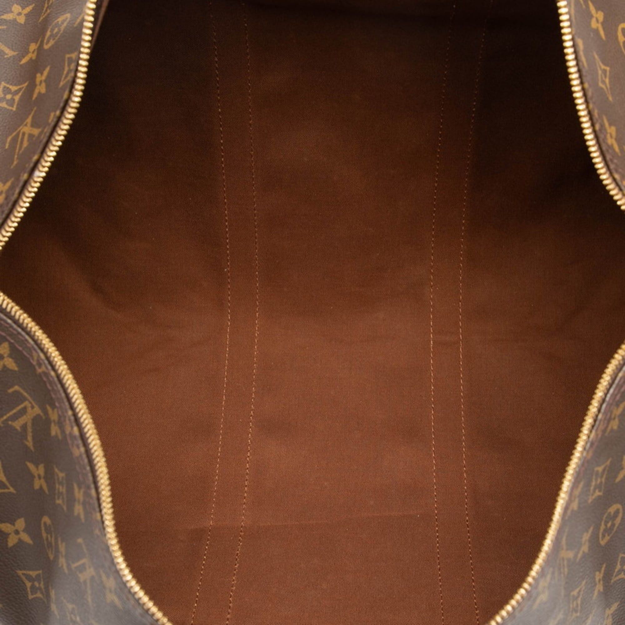 Louis Vuitton Louis Vuitton Monogram Keepall Bandouliere 50 Boston/Shoulder Bag, 2-Way, M41416, Brown Leather, Women's, LOUIS VUITTON Size ONE SIZE - 4 Thumbnail