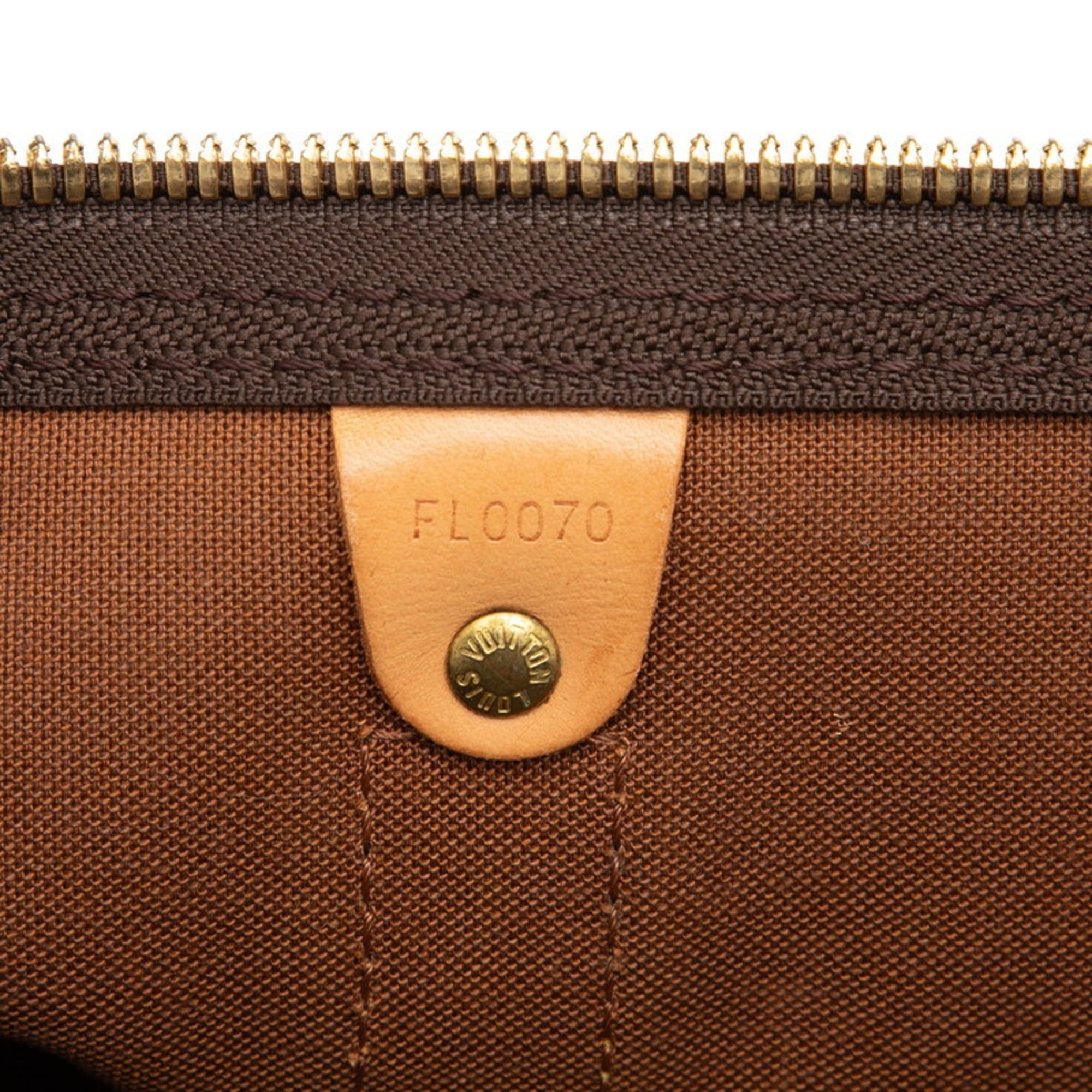 Louis Vuitton Louis Vuitton Monogram Keepall Bandouliere 50 Boston/Shoulder Bag, 2-Way, M41416, Brown Leather, Women's, LOUIS VUITTON Size ONE SIZE - 6 Thumbnail