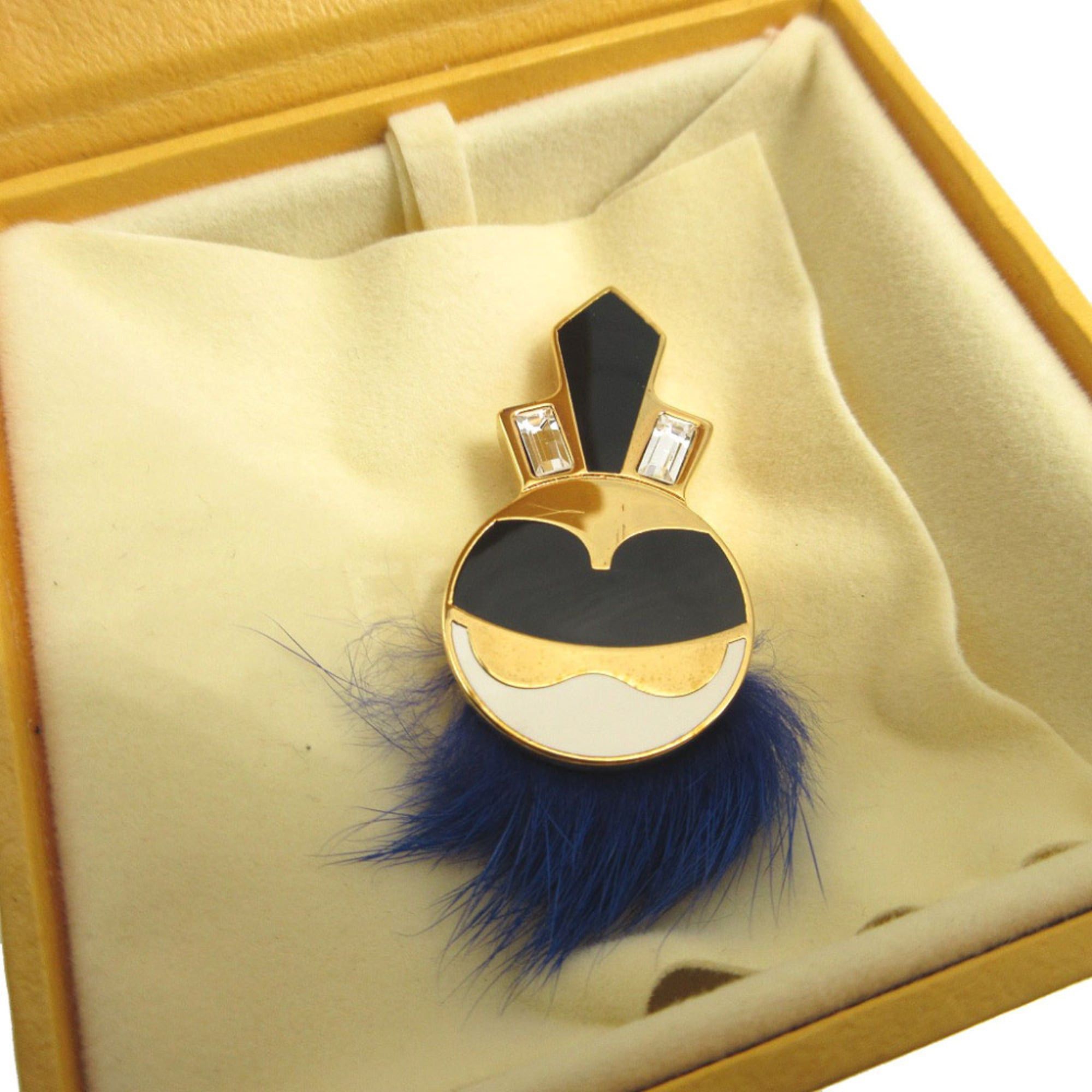Fendi Excellent condition Fendi Karl Lagerfeld metal mink and gold cufflinks 1782 FENDI Size ONE SIZE - 3 Thumbnail