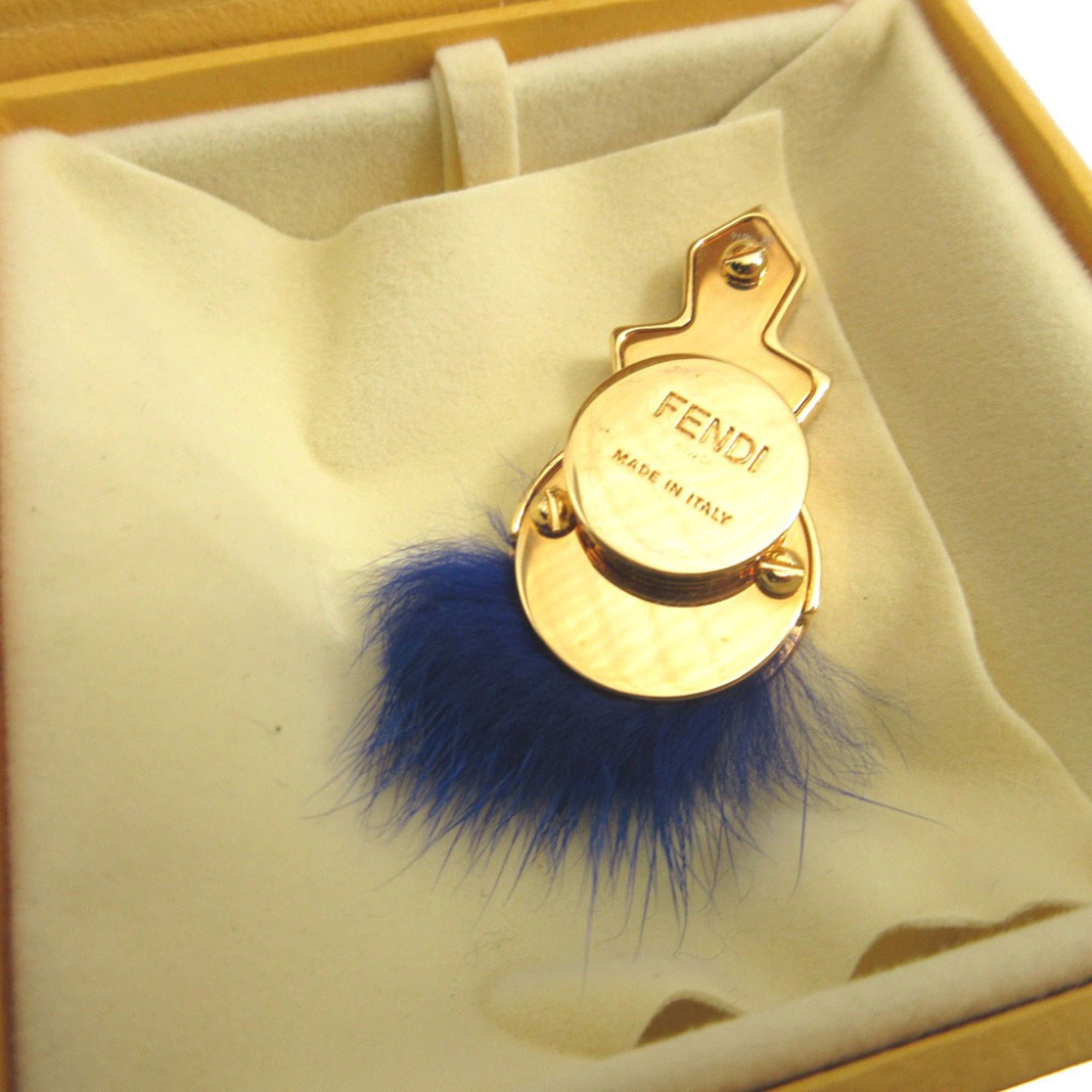 Fendi Excellent condition Fendi Karl Lagerfeld metal mink and gold cufflinks 1782 FENDI Size ONE SIZE - 4 Thumbnail