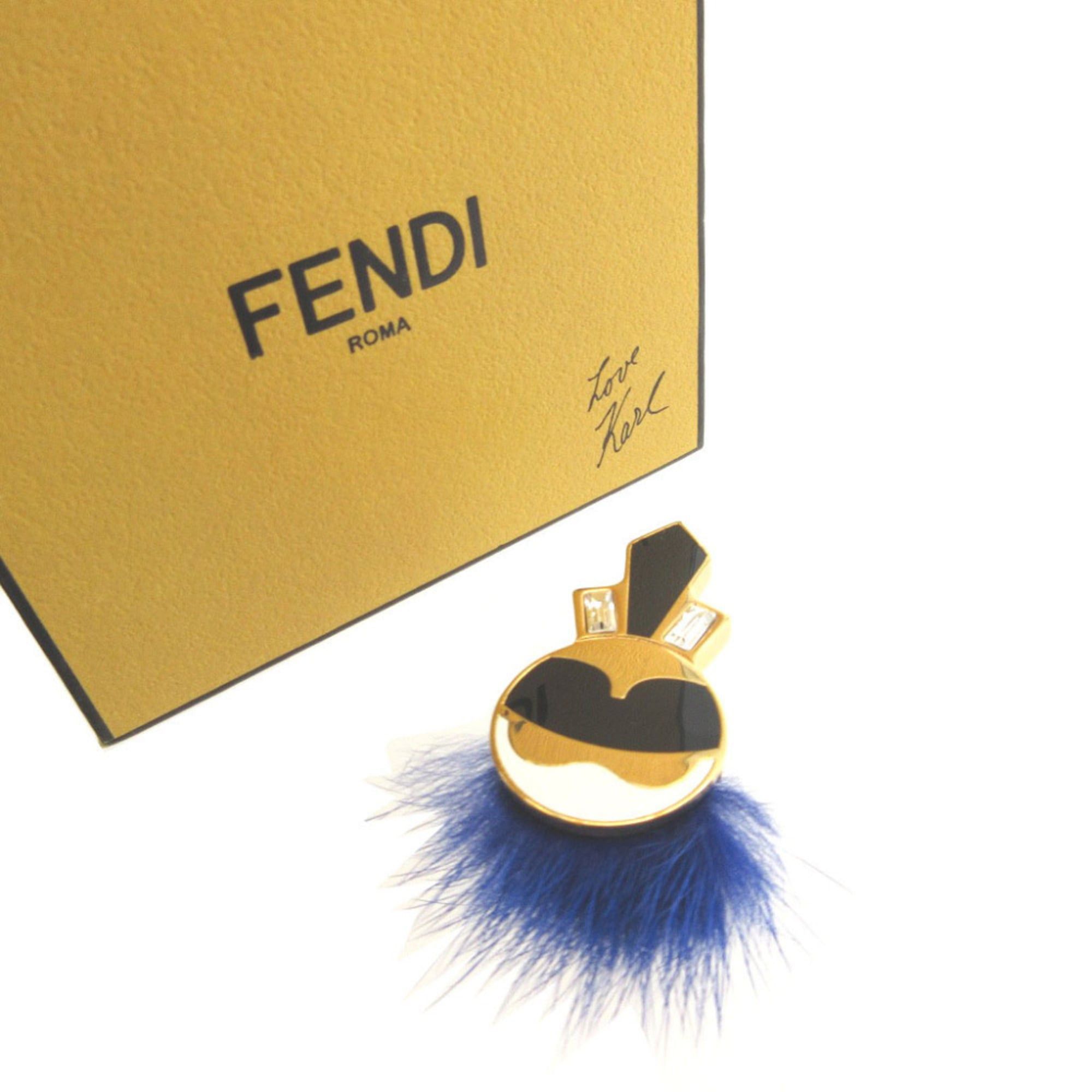 Fendi Excellent condition Fendi Karl Lagerfeld metal mink and gold cufflinks 1782 FENDI Size ONE SIZE - 2 Thumbnail