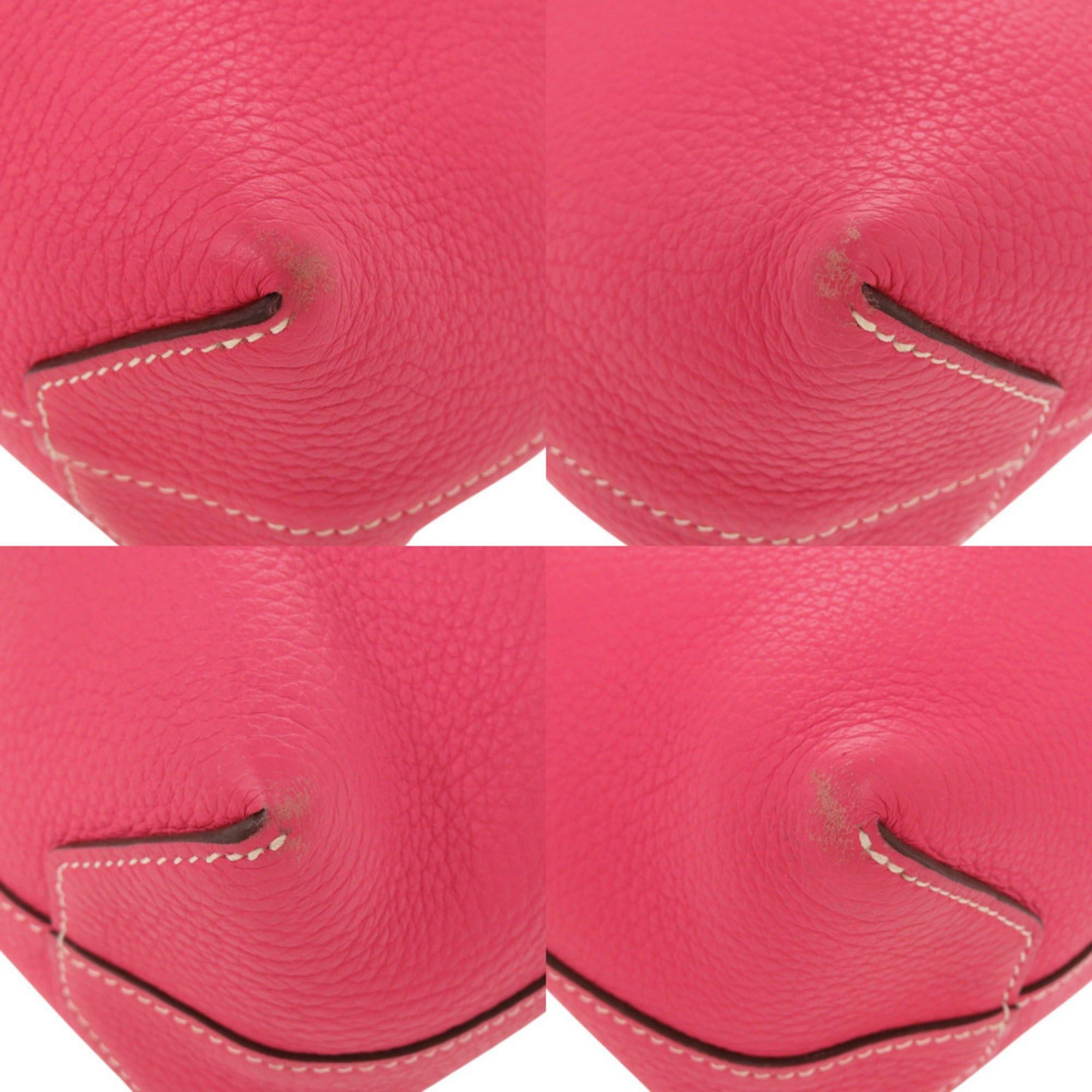 Hermes Hermès Cabas Serie 31 Taurillon Clemence Rose Extreme Z Stamp Tote Bag (2021) 0883 HERMES Size ONE SIZE - 4 Thumbnail