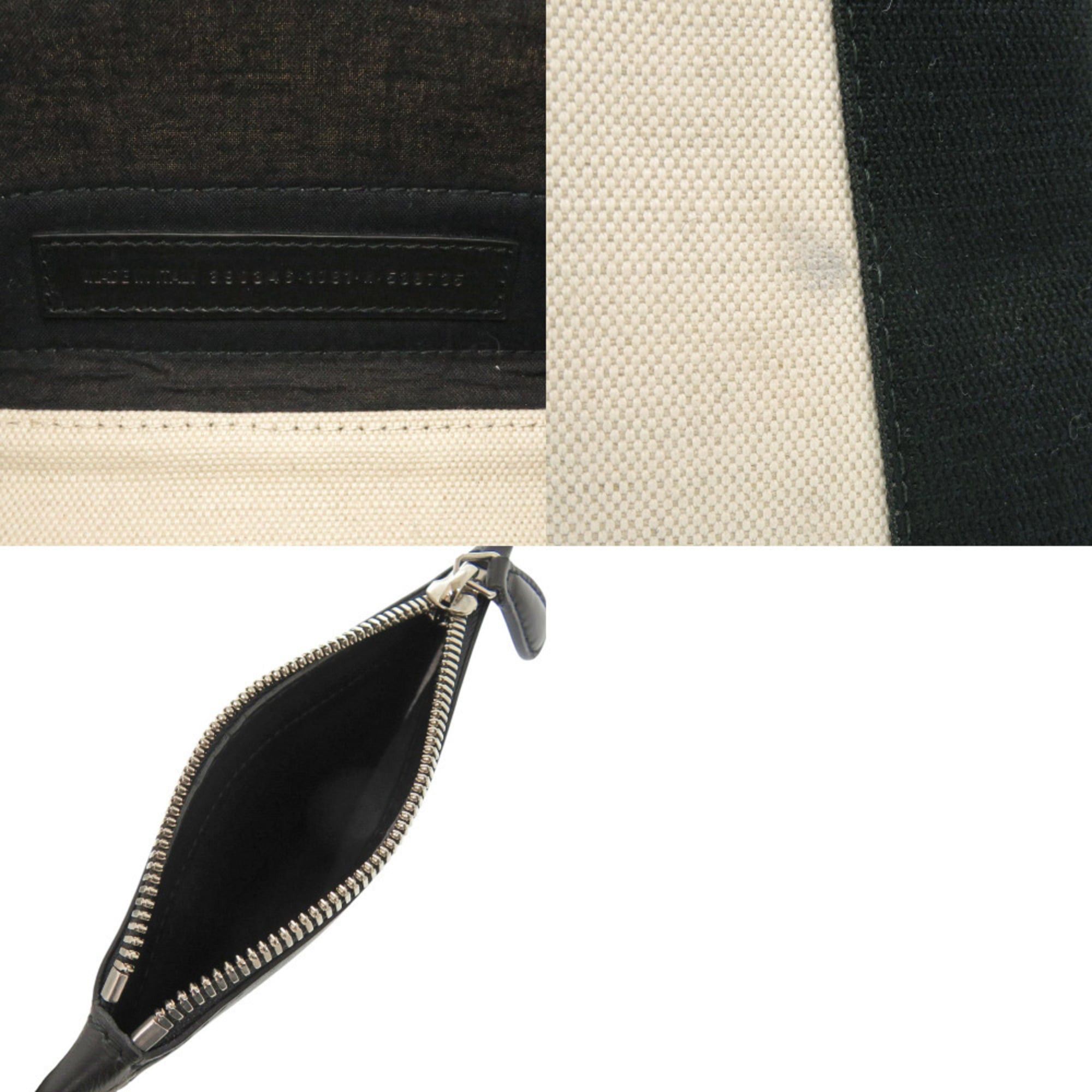 Balenciaga Like new Balenciaga Navy Cabas XS Canvas and Leather in Light Beige Black, 2-Way Handbag 0433 BALENCIAGA Size ONE SIZE - 8 Thumbnail