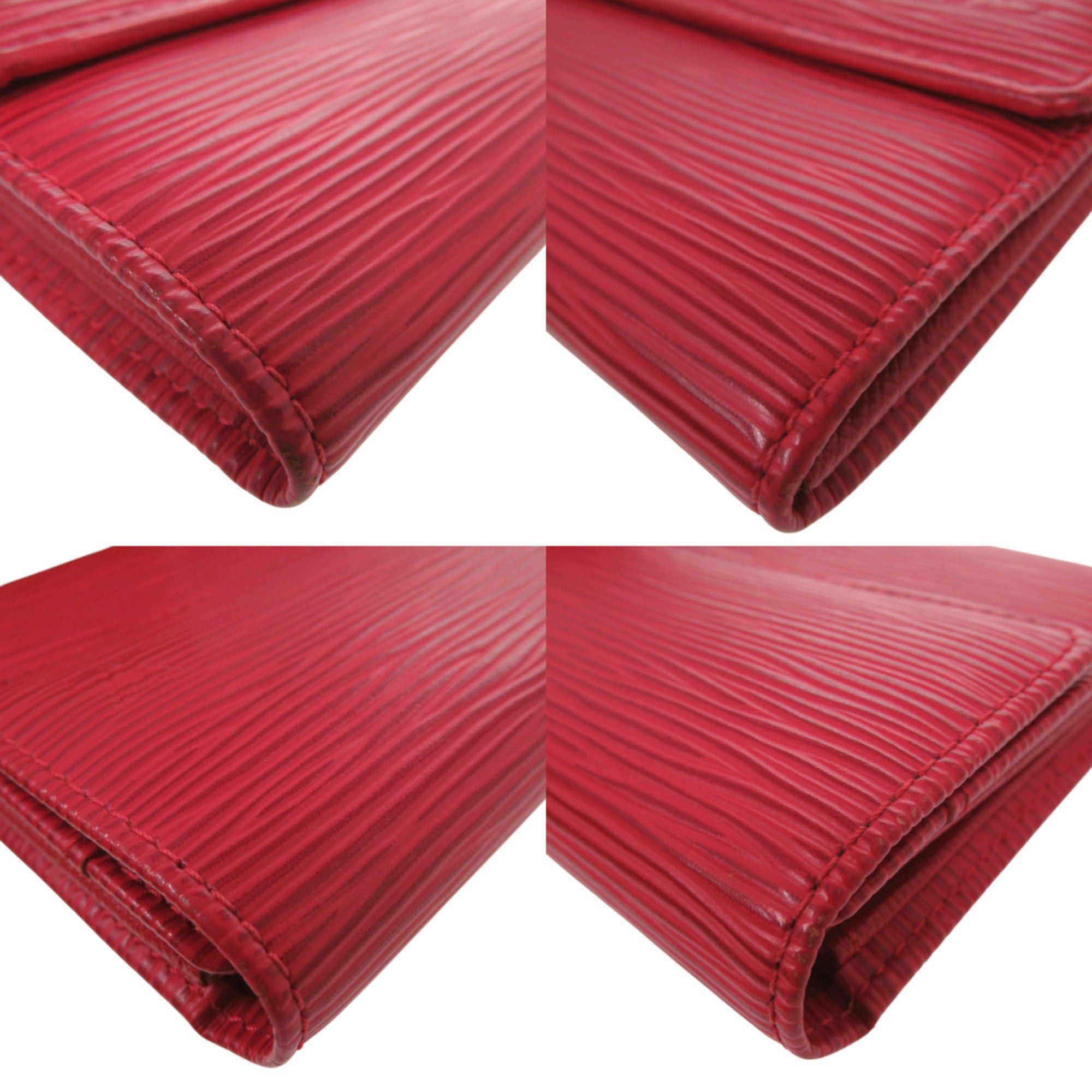 Louis Vuitton Excellent condition Louis Vuitton Portefeuille Porte Monnaie Credit M63577 Epi Castilian Red long wallet LV 2089 LOUIS VUITTON Size ONE SIZE - 7 Thumbnail