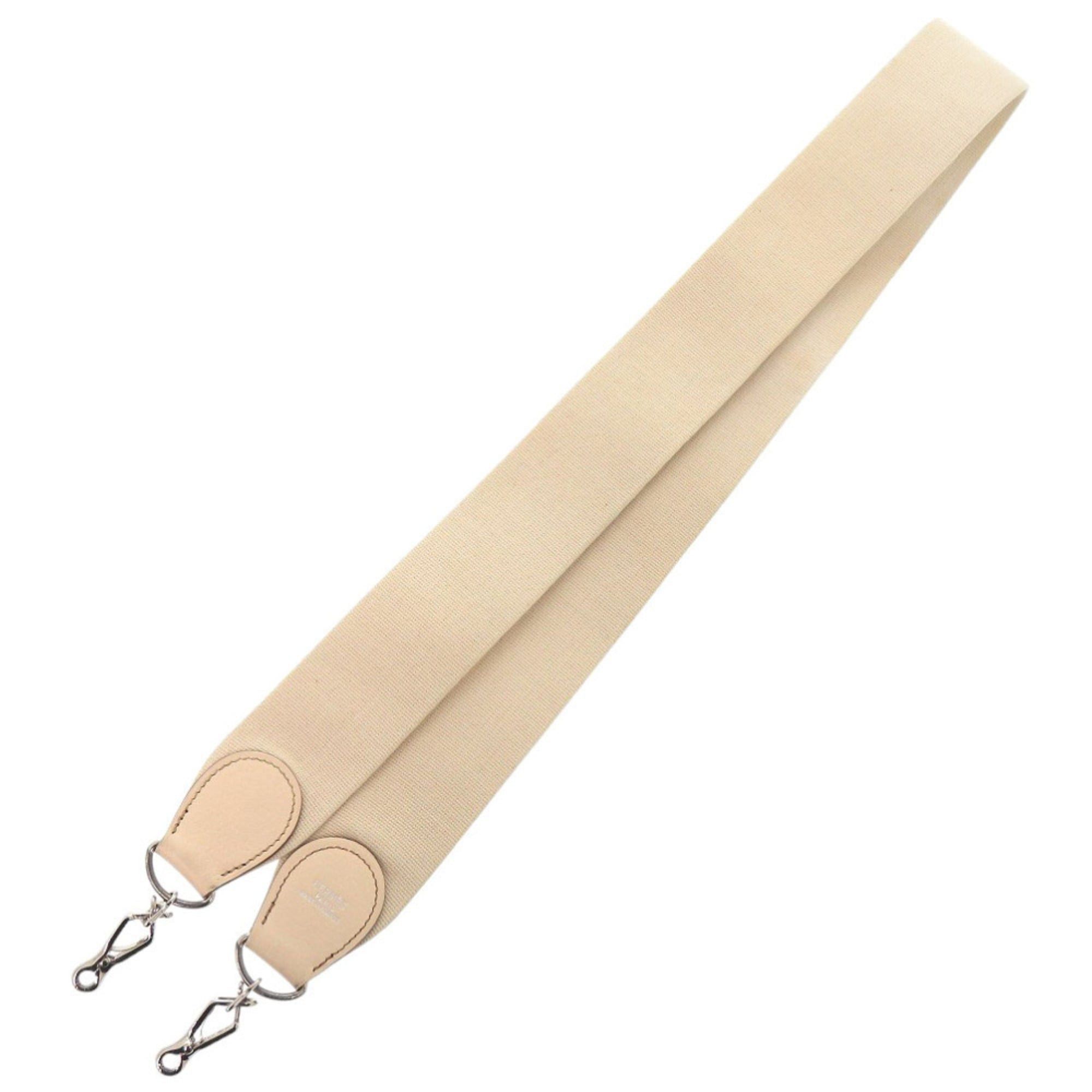 Hermes Hermès Evelyn strap, beige, silver hardware, Couchvel canvas, 1873 HERMES Size ONE SIZE - 4 Thumbnail