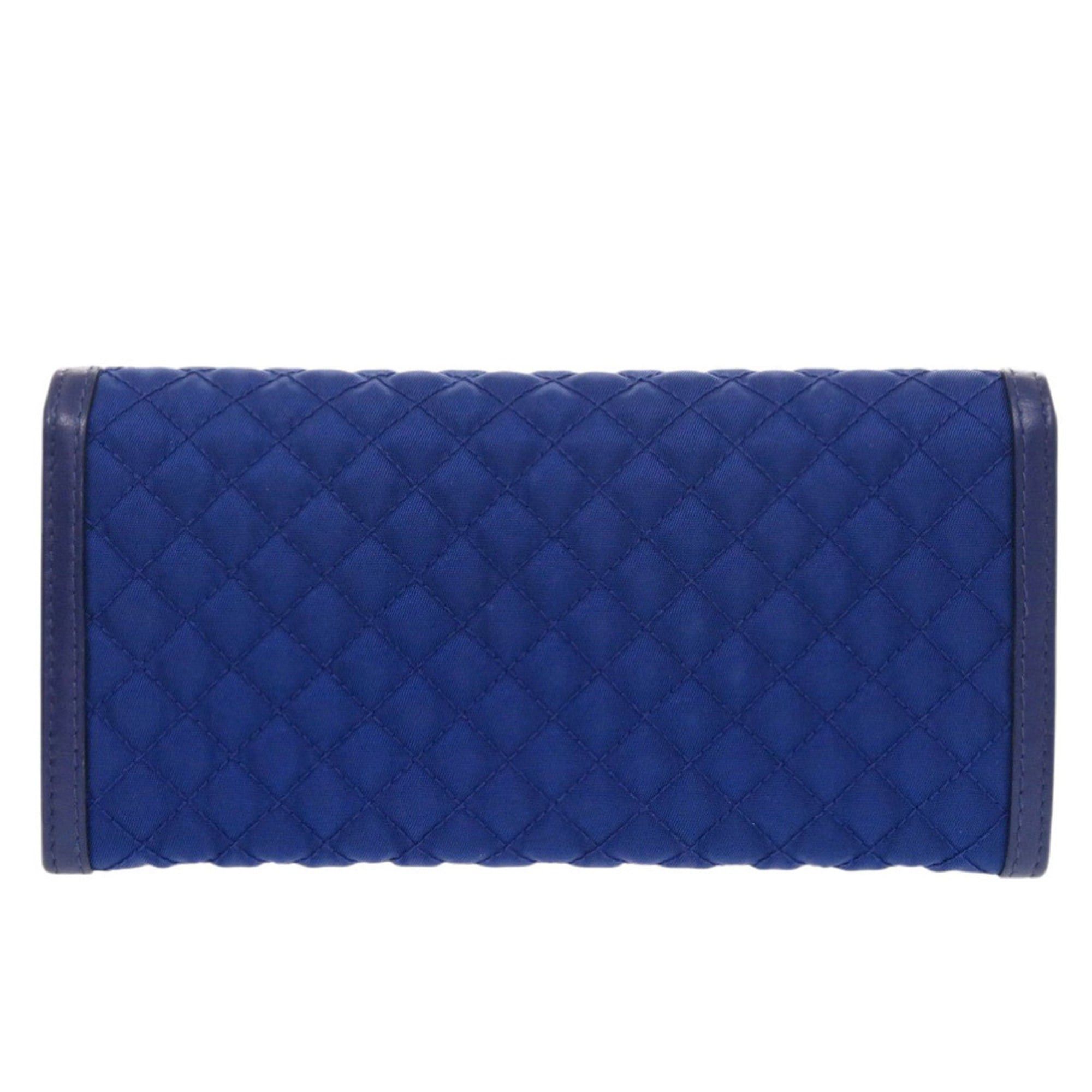 Prada Like new Prada 1M1132 quilted nylon and leather blue long wallet, 0199 PRADA Size ONE SIZE - 3 Thumbnail