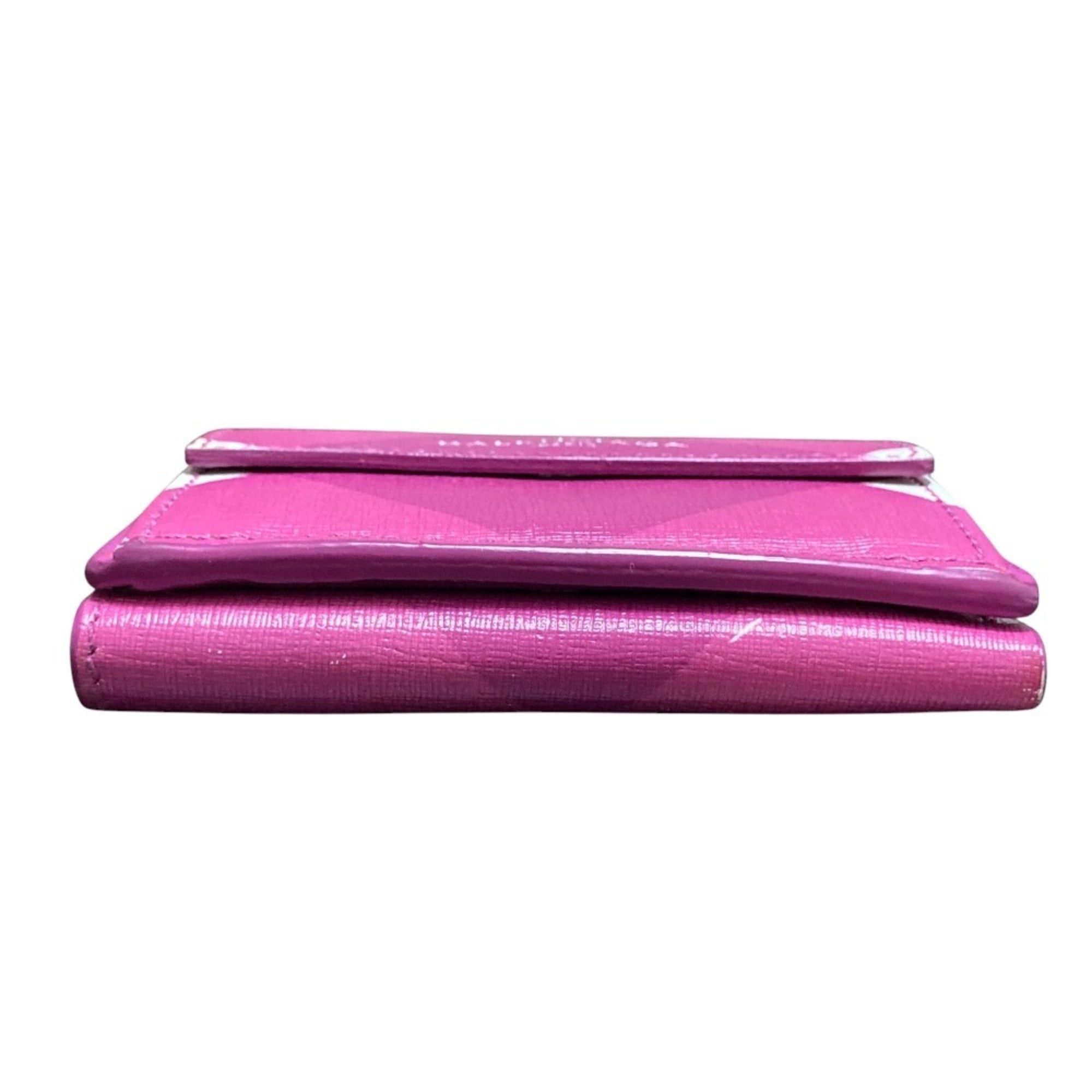 Balenciaga BALENCIAGA Paper Mini Wallet 410133 Pink Purple Women's Size ONE SIZE - 3 Thumbnail