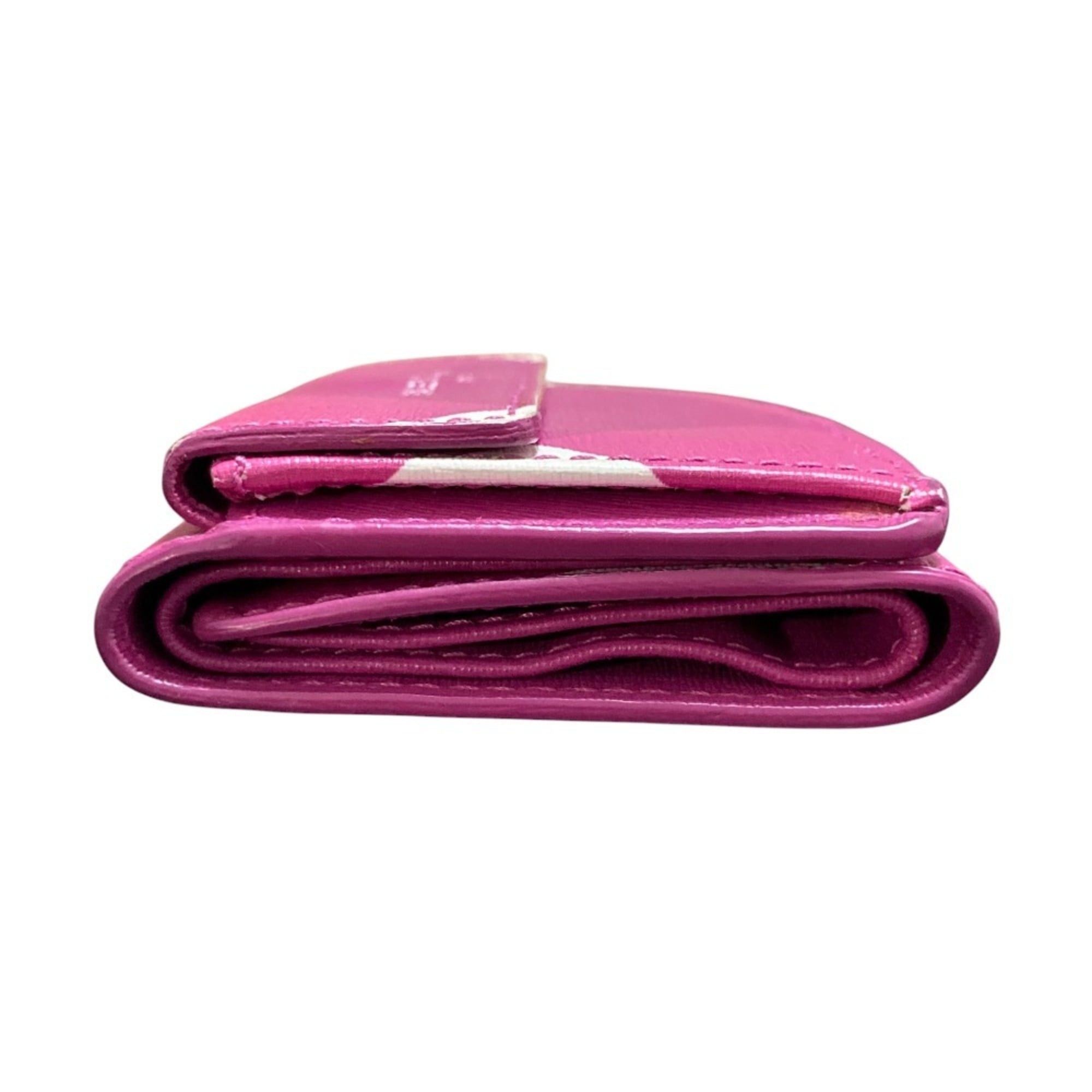 Balenciaga BALENCIAGA Paper Mini Wallet 410133 Pink Purple Women's Size ONE SIZE - 6 Thumbnail