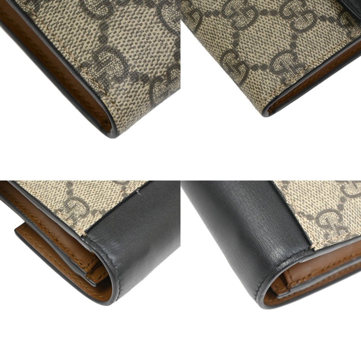 Gucci Gucci Padlock Continental Chain Wallet GG Coated Canvas and Leather Size ONE SIZE - 8 Thumbnail