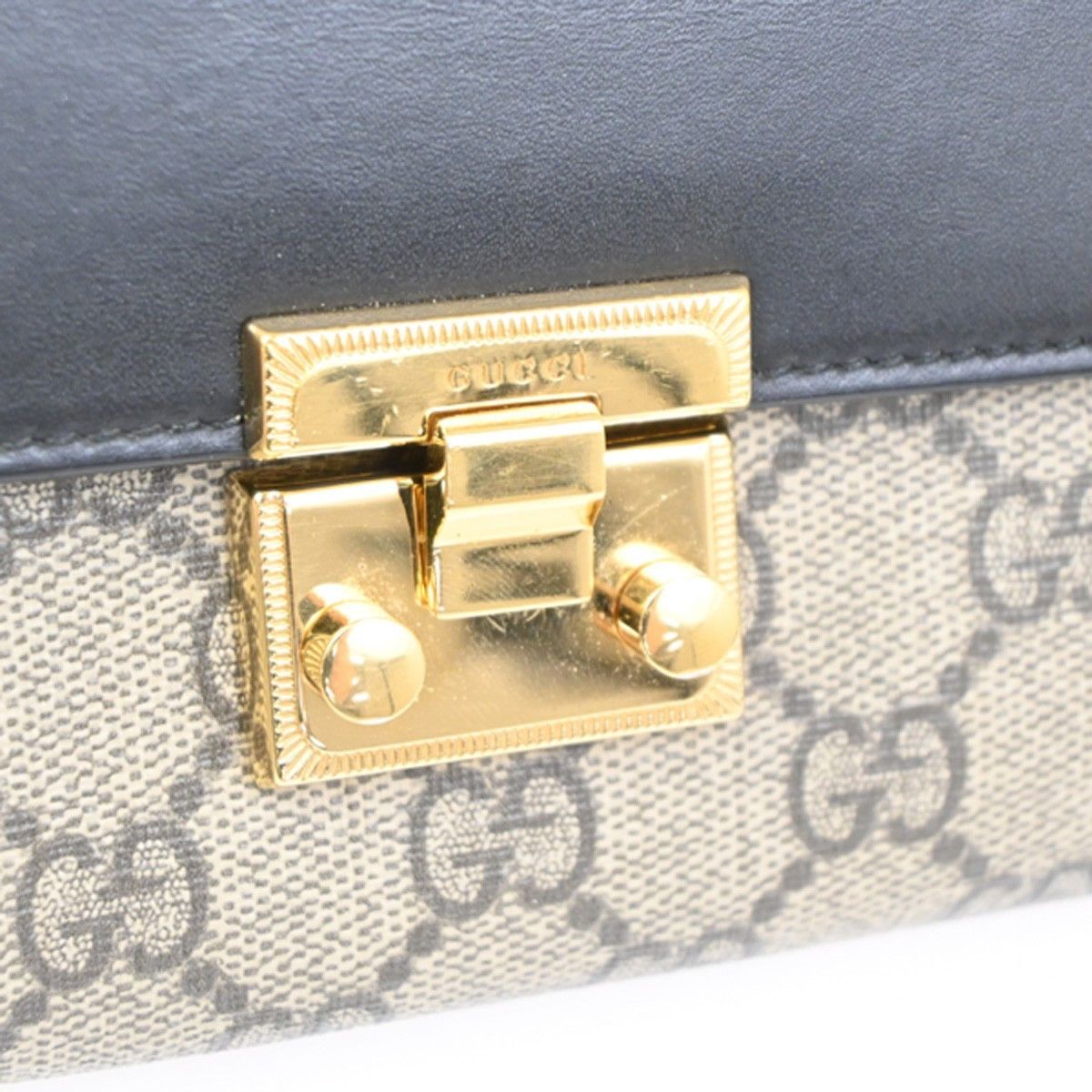 Gucci Gucci Padlock Continental Chain Wallet GG Coated Canvas and Leather Size ONE SIZE - 9 Thumbnail