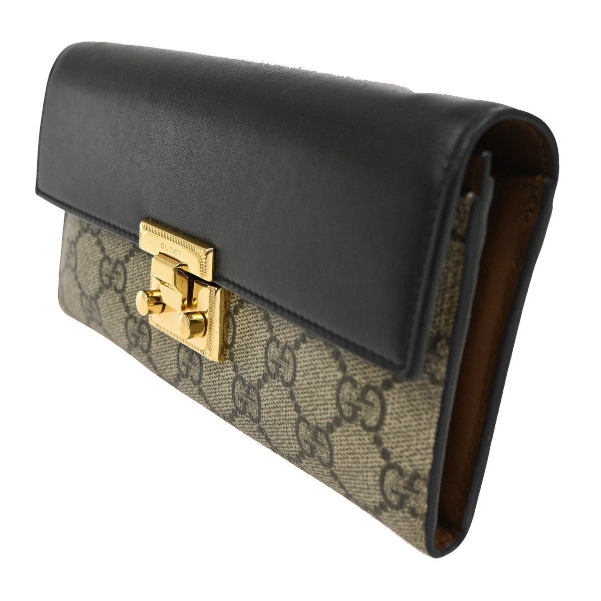Gucci Gucci Padlock Continental Chain Wallet GG Coated Canvas and Leather Size ONE SIZE - 3 Thumbnail
