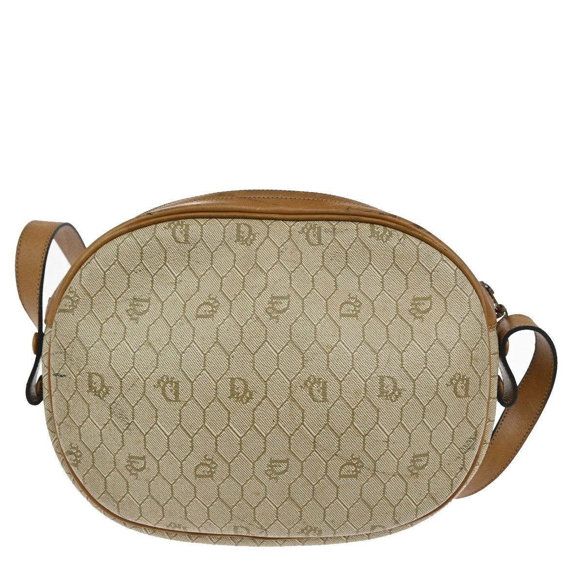 Dior Christian Dior Vintage Honeycomb Shoulder Bag Canvas and Leather Size ONE SIZE - 2 Thumbnail