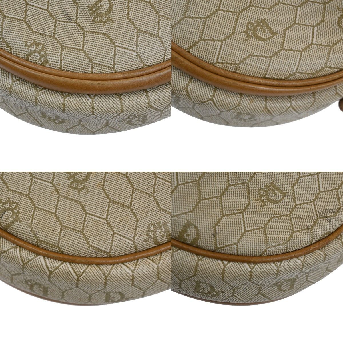 Dior Christian Dior Vintage Honeycomb Shoulder Bag Canvas and Leather Size ONE SIZE - 8 Thumbnail