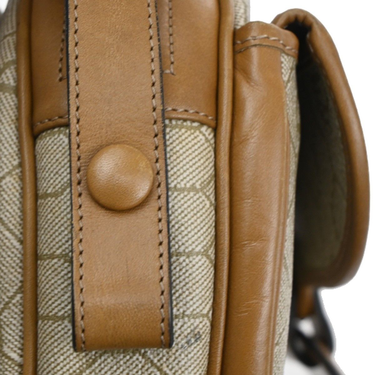 Dior Christian Dior Vintage Honeycomb Shoulder Bag Canvas and Leather Size ONE SIZE - 12 Thumbnail