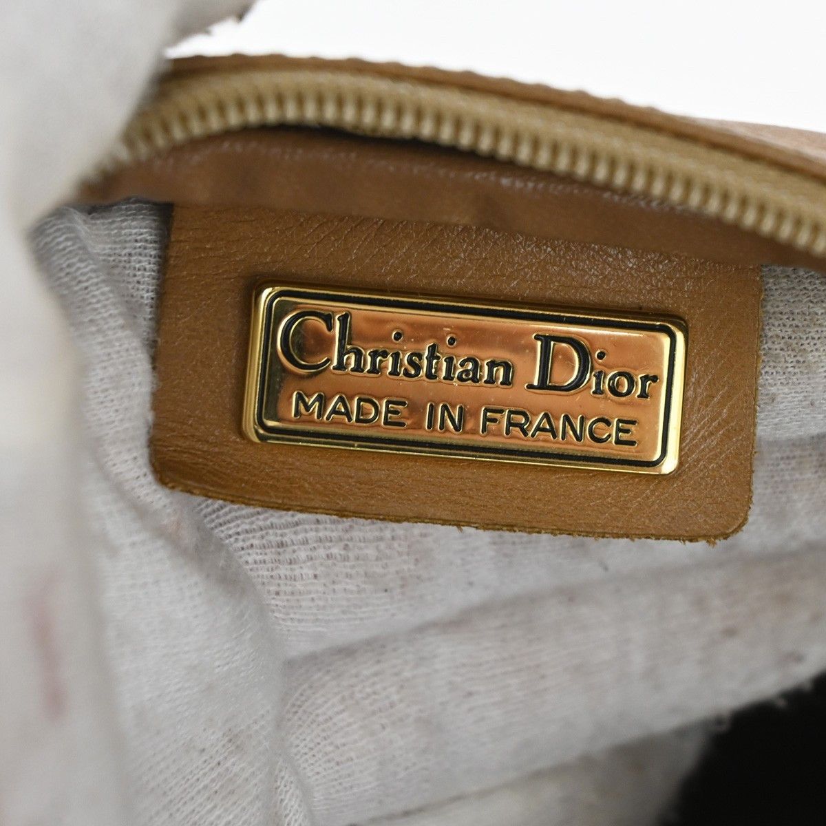 Dior Christian Dior Vintage Honeycomb Shoulder Bag Canvas and Leather Size ONE SIZE - 6 Thumbnail
