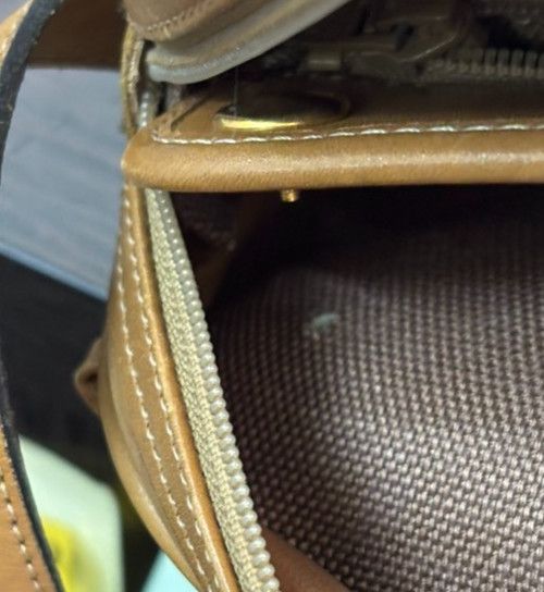 Dior Christian Dior Vintage Honeycomb Shoulder Bag Canvas and Leather Size ONE SIZE - 18 Thumbnail