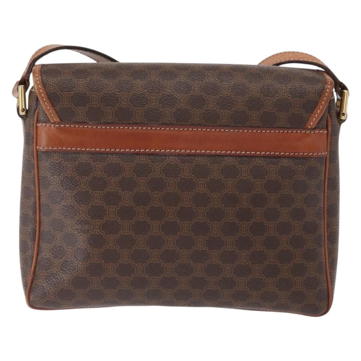 Celine Celine Vintage Macadam Shoulder Bag Canvas and Leather Size ONE SIZE - 2 Thumbnail