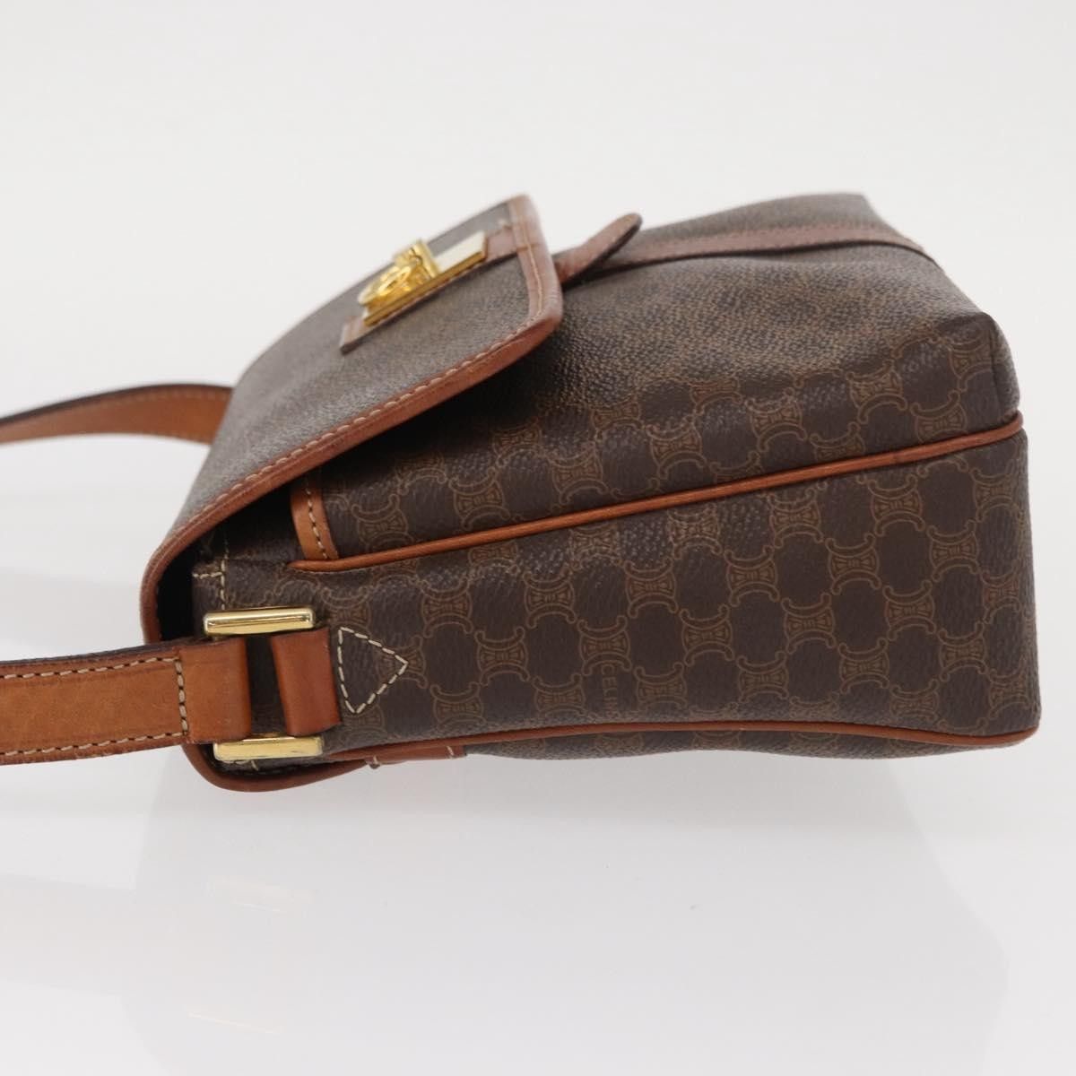 Celine Celine Vintage Macadam Shoulder Bag Canvas and Leather Size ONE SIZE - 4 Thumbnail