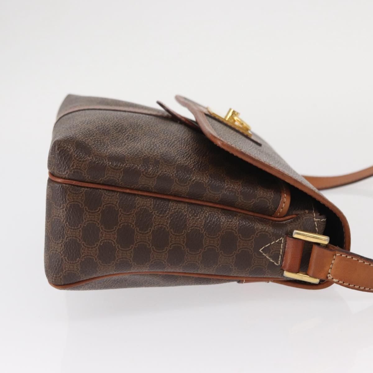 Celine Celine Vintage Macadam Shoulder Bag Canvas and Leather Size ONE SIZE - 3 Thumbnail