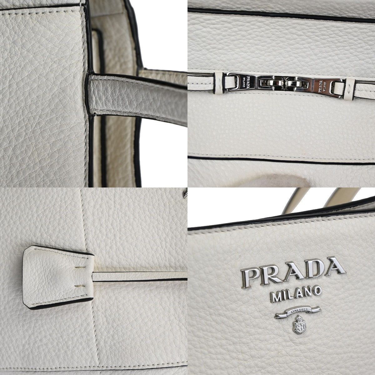 Prada Prada Vintage Tote Leather Size ONE SIZE - 10 Thumbnail