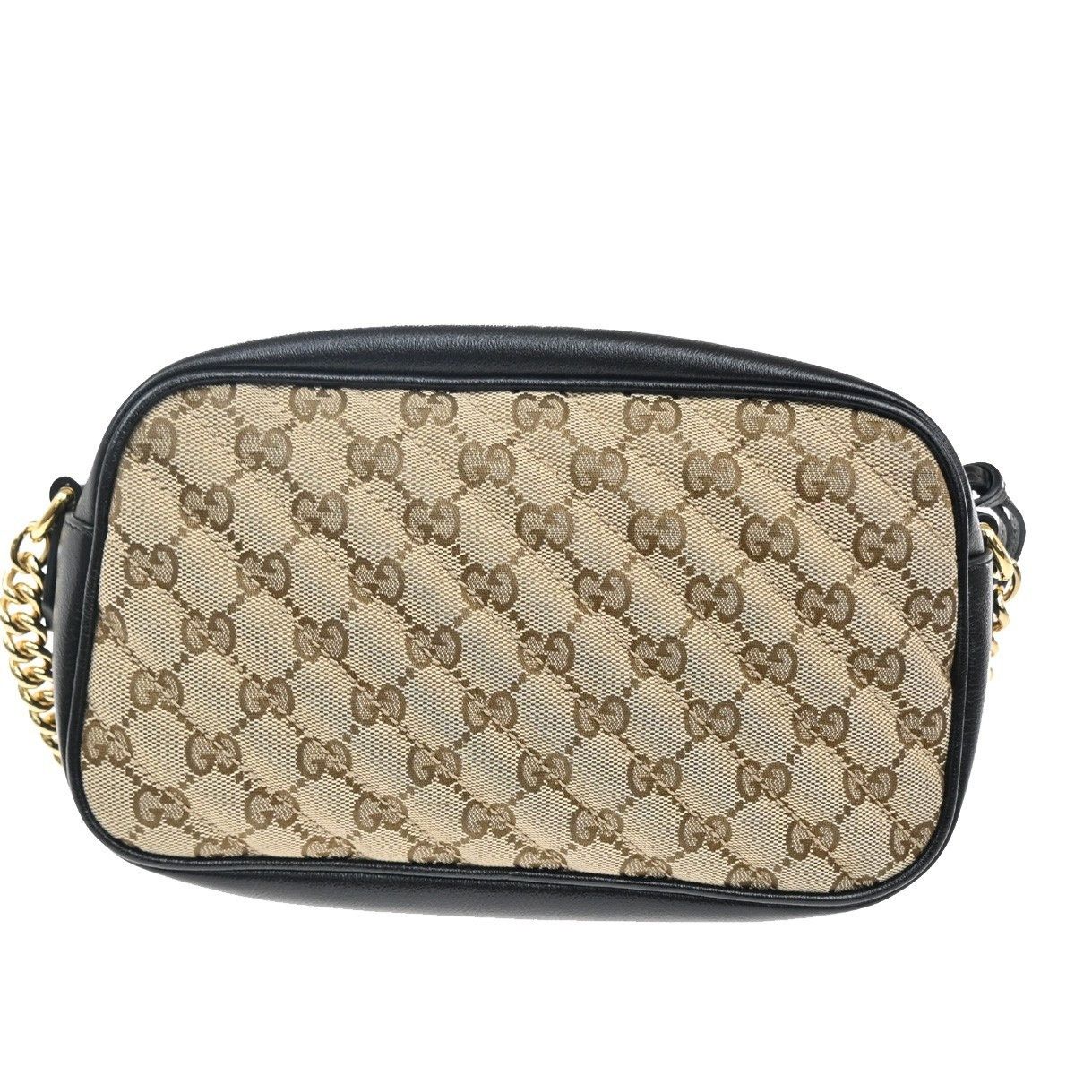 Gucci Gucci GG Marmont Shoulder Bag Diagonal Quilted GG Canvas with Leather Size ONE SIZE - 2 Thumbnail