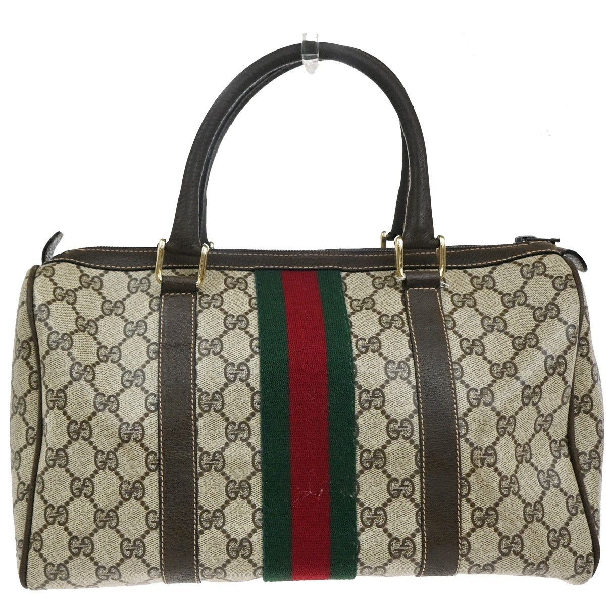 Gucci Gucci Vintage Web Boston Bag GG Coated Canvas Size ONE SIZE - 2 Thumbnail
