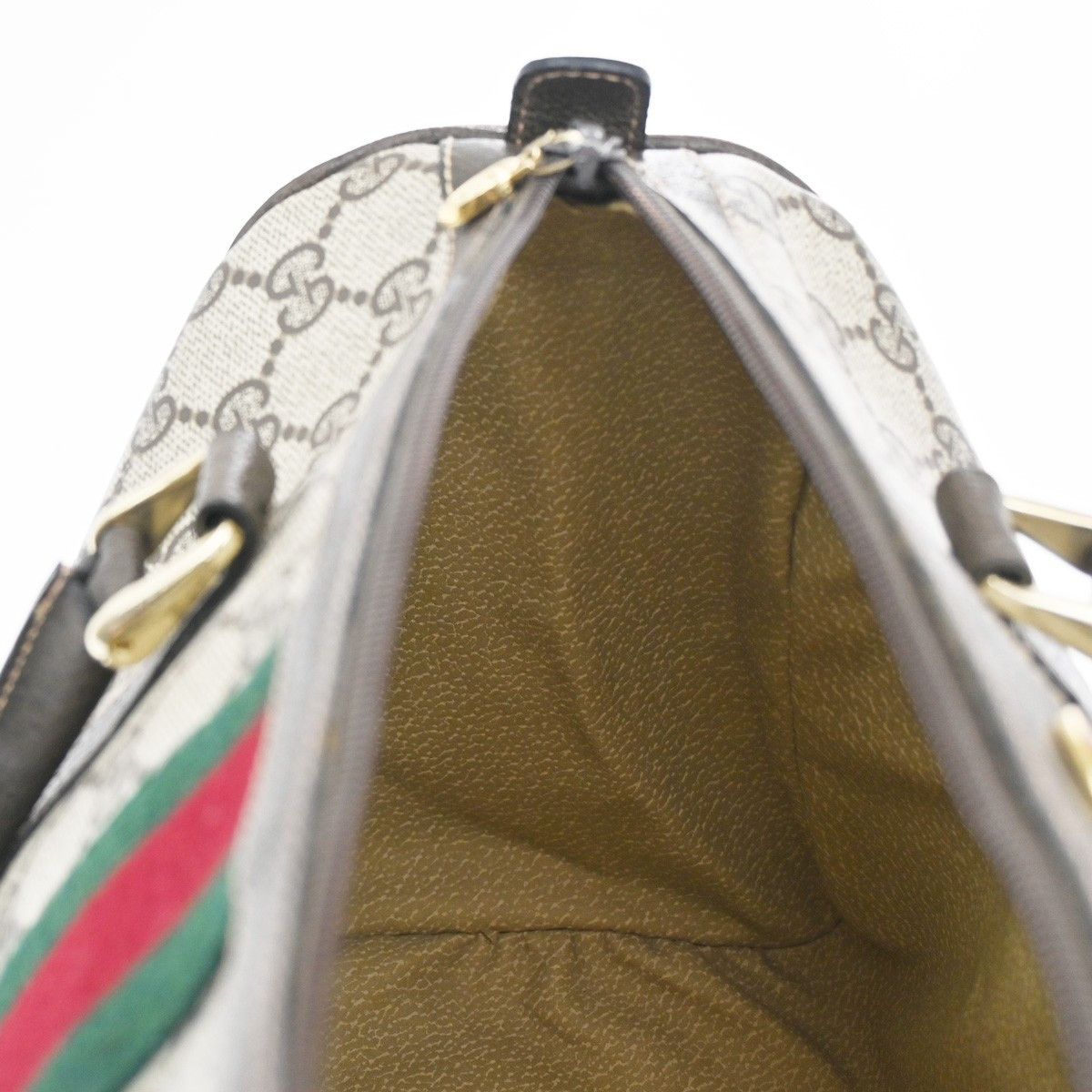 Gucci Gucci Vintage Web Boston Bag GG Coated Canvas Size ONE SIZE - 11 Thumbnail