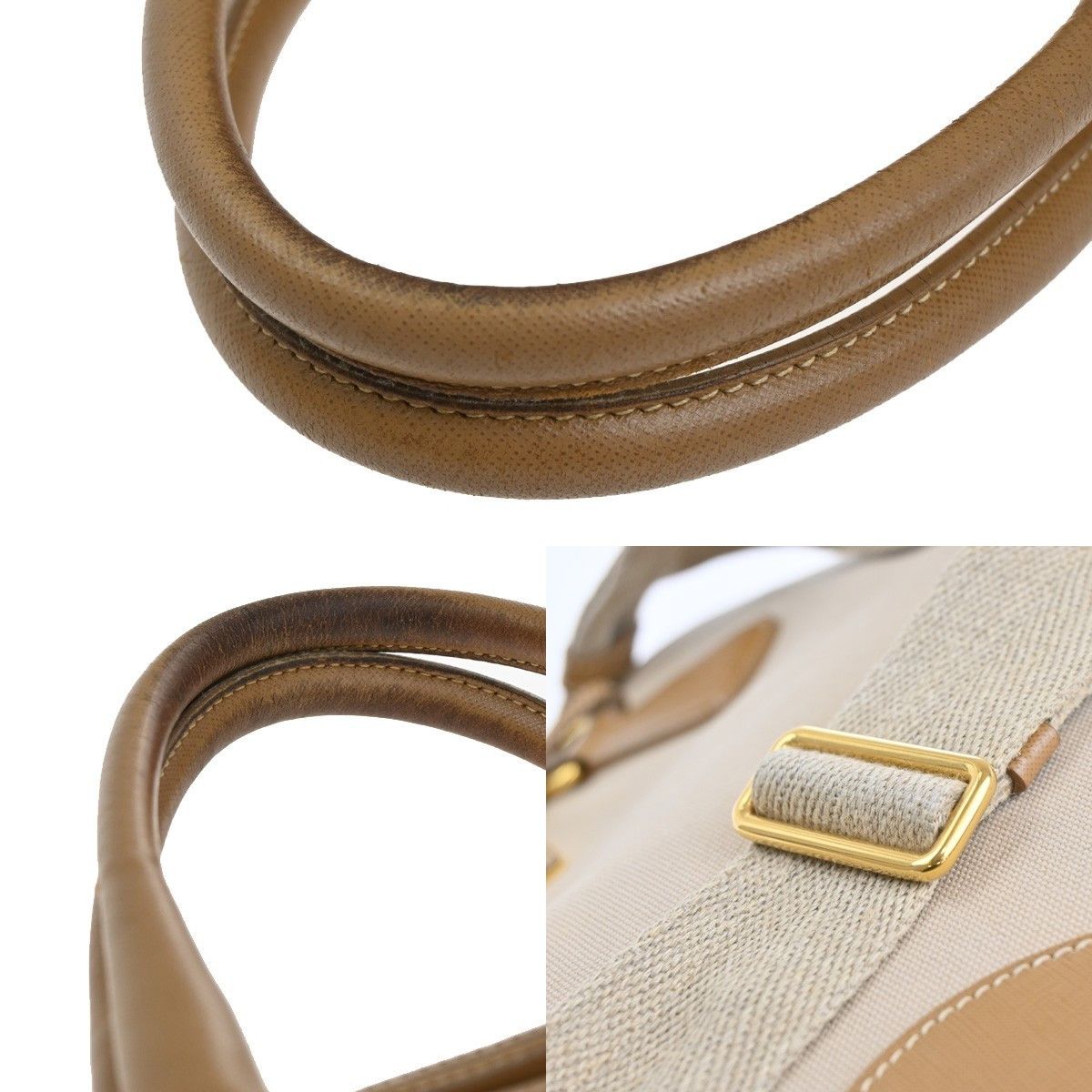 Prada Prada Convertible Tote Canvas and Saffiano Leather Size ONE SIZE - 11 Thumbnail
