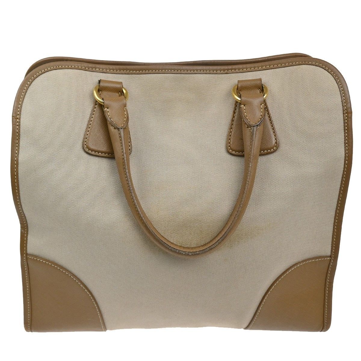 Prada Prada Convertible Tote Canvas and Saffiano Leather Size ONE SIZE - 2 Thumbnail