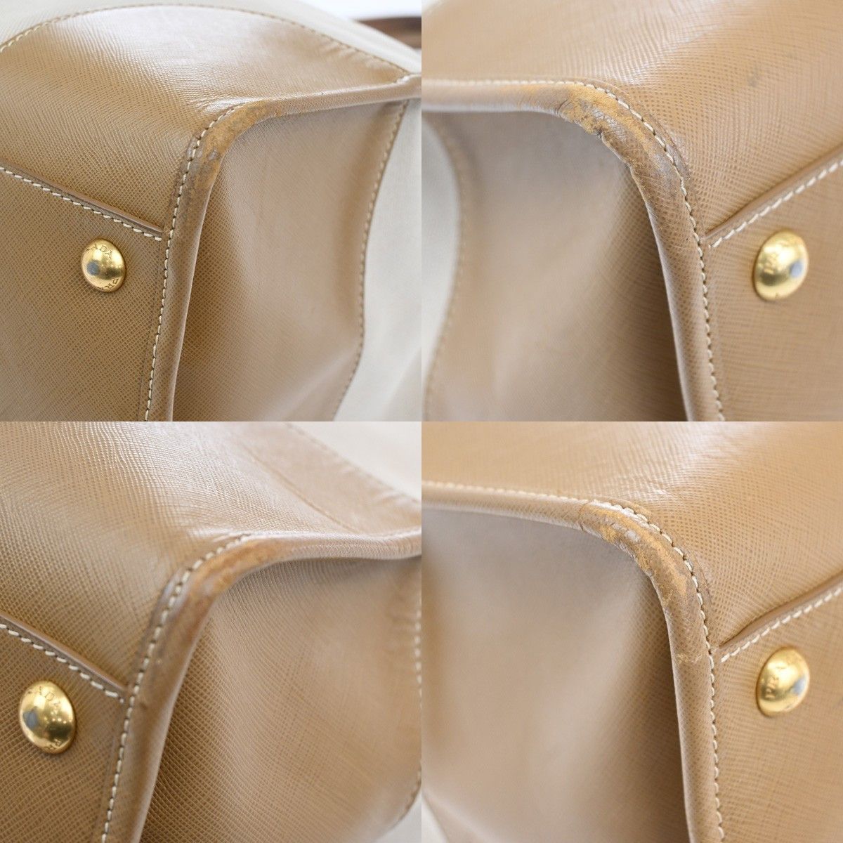 Prada Prada Convertible Tote Canvas and Saffiano Leather Size ONE SIZE - 9 Thumbnail