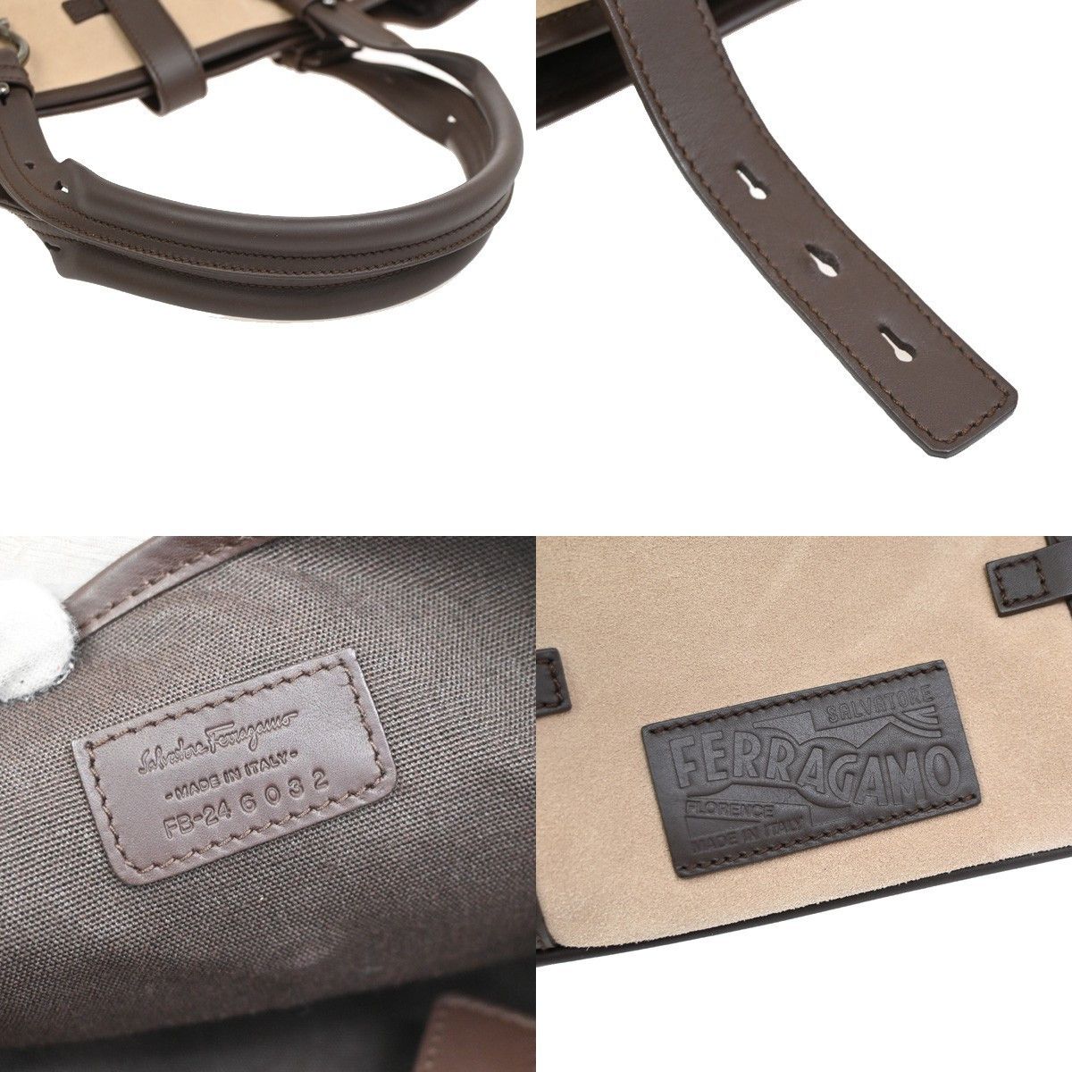 Salvatore Ferragamo Salvatore Ferragamo Gancini Tote Suede Size ONE SIZE - 6 Thumbnail