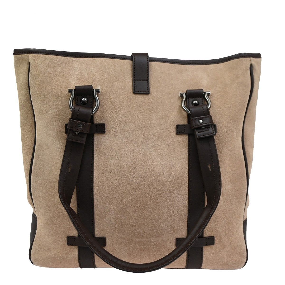 Salvatore Ferragamo Salvatore Ferragamo Gancini Tote Suede Size ONE SIZE - 2 Thumbnail