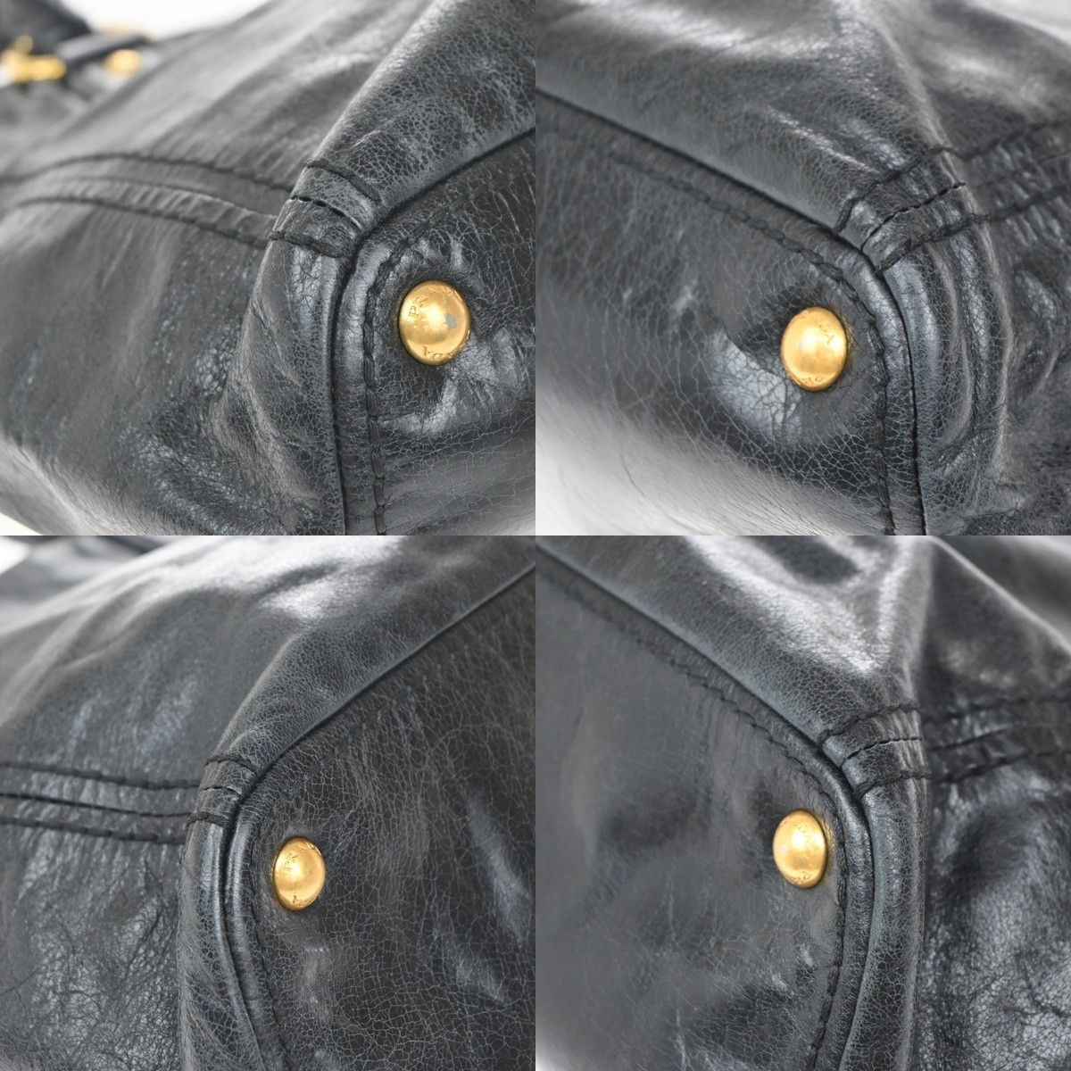 Prada Prada Front Pocket Convertible Tote Leather Size ONE SIZE - 8 Thumbnail