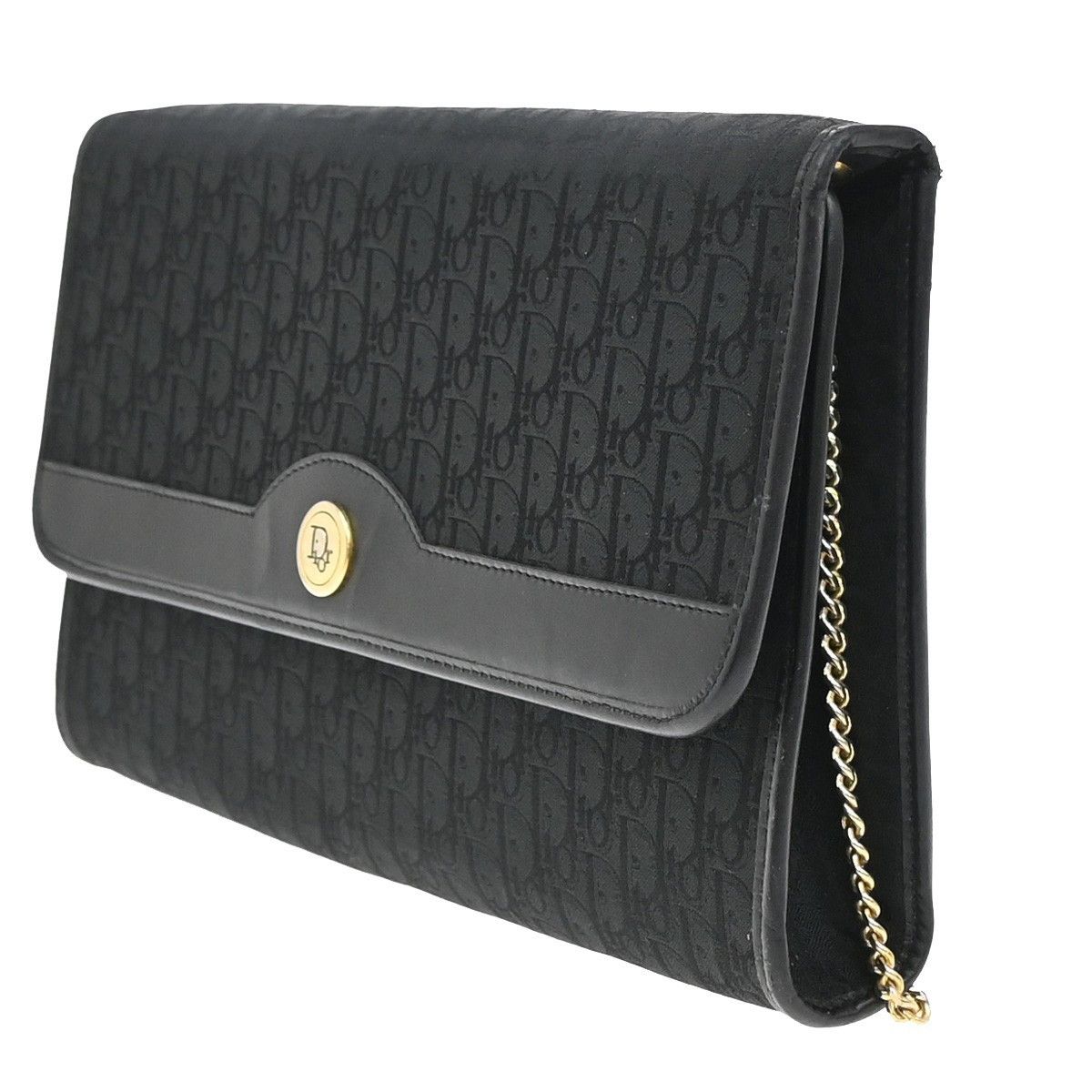 Dior Christian Dior Vintage Chain Flap Shoulder Bag Diorissimo Canvas Size ONE SIZE - 4 Thumbnail