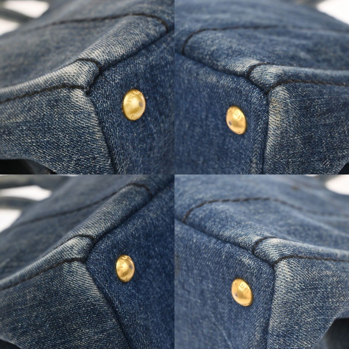 Prada Prada Canapa Open Tote Denim Size ONE SIZE - 9 Thumbnail