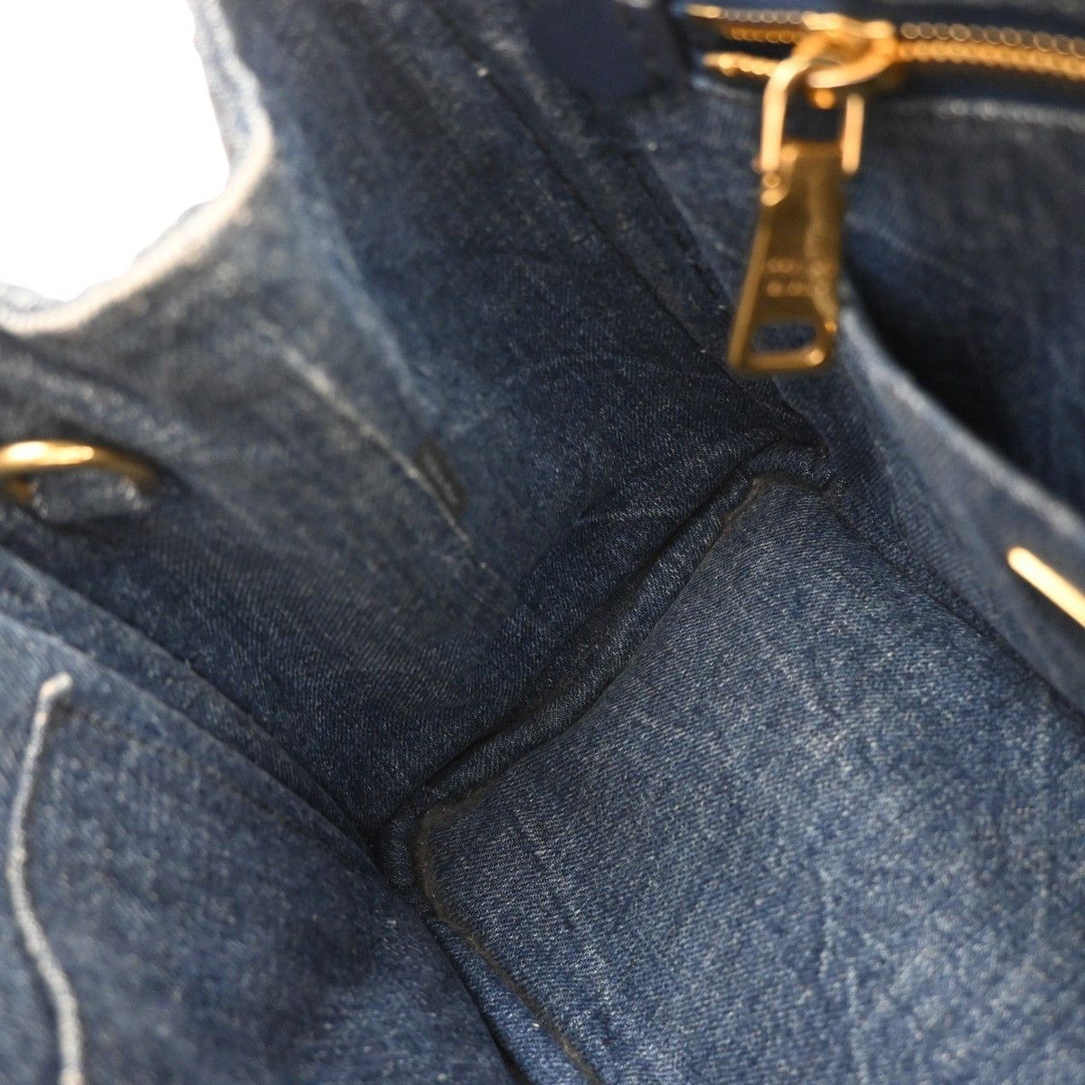 Prada Prada Canapa Open Tote Denim Size ONE SIZE - 15 Thumbnail