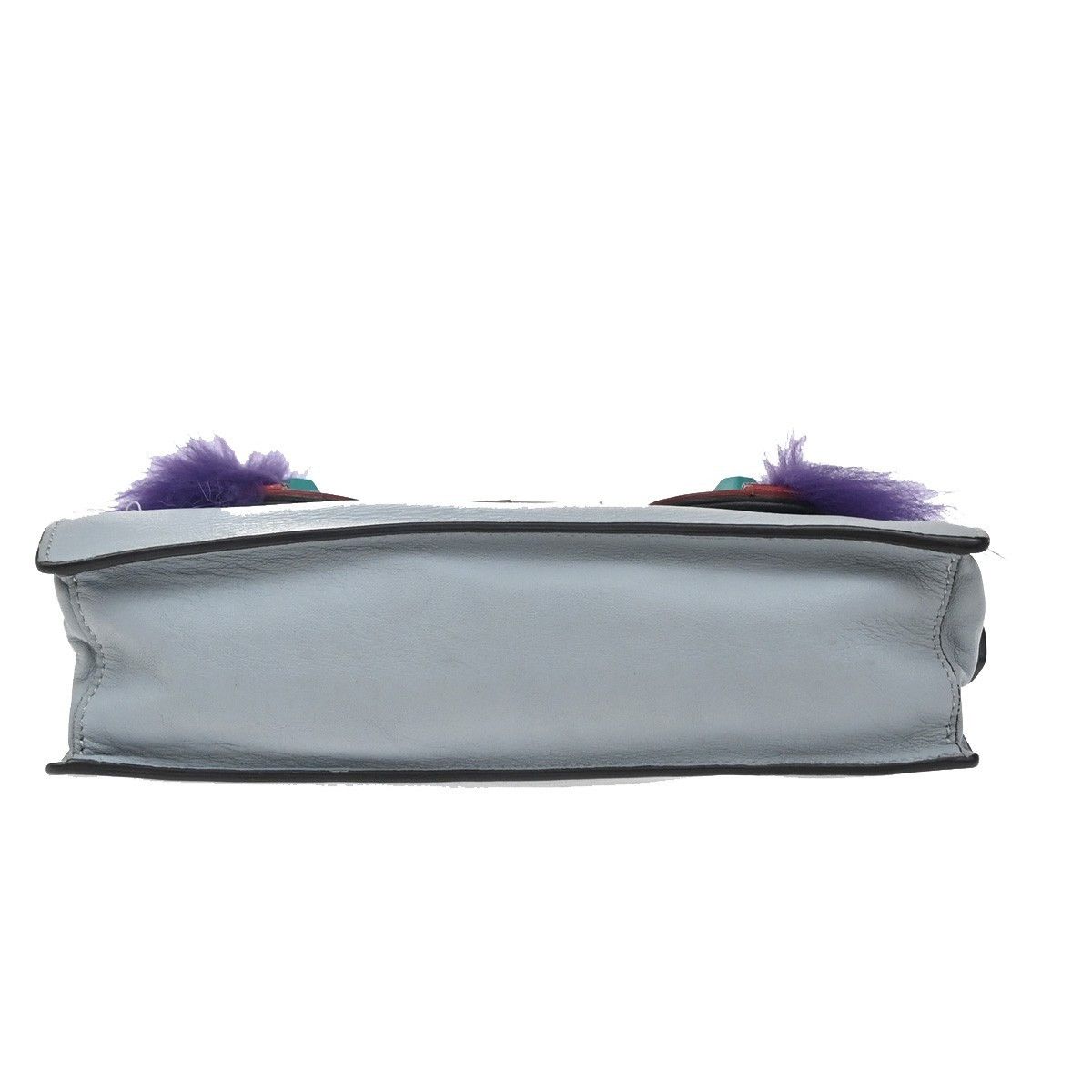 Fendi Fendi Monster Front Pocket Clutch Leather with Fur Size ONE SIZE - 13 Thumbnail