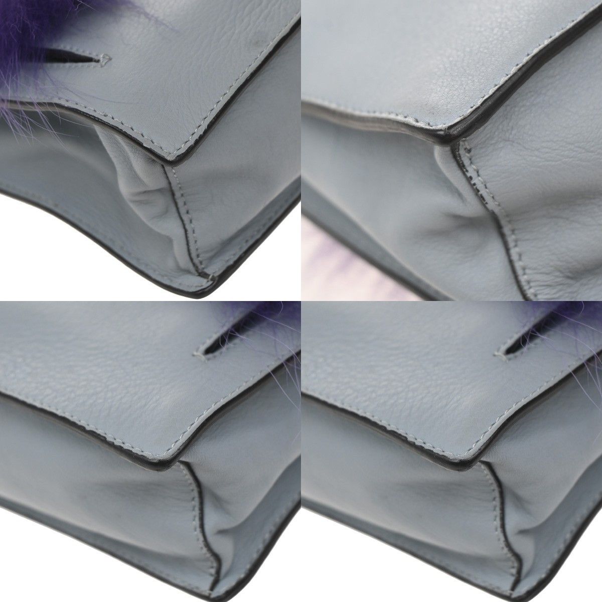 Fendi Fendi Monster Front Pocket Clutch Leather with Fur Size ONE SIZE - 9 Thumbnail