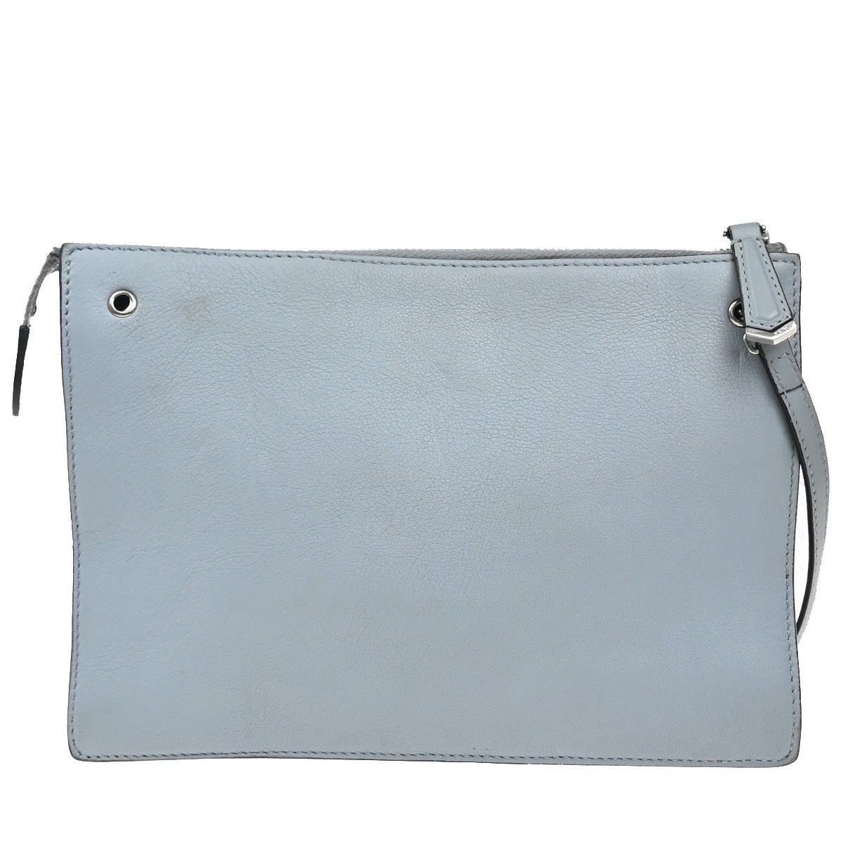 Fendi Fendi Monster Front Pocket Clutch Leather with Fur Size ONE SIZE - 2 Thumbnail
