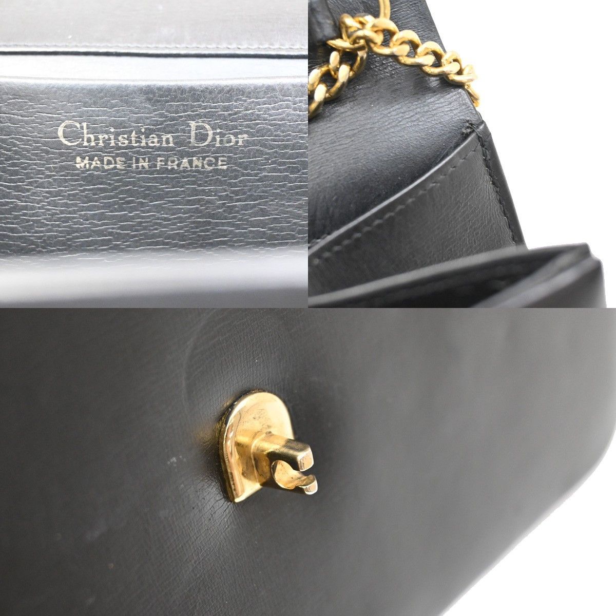 Dior Christian Dior Vintage CD Logo Shoulder Bag Leather Size ONE SIZE - 6 Thumbnail