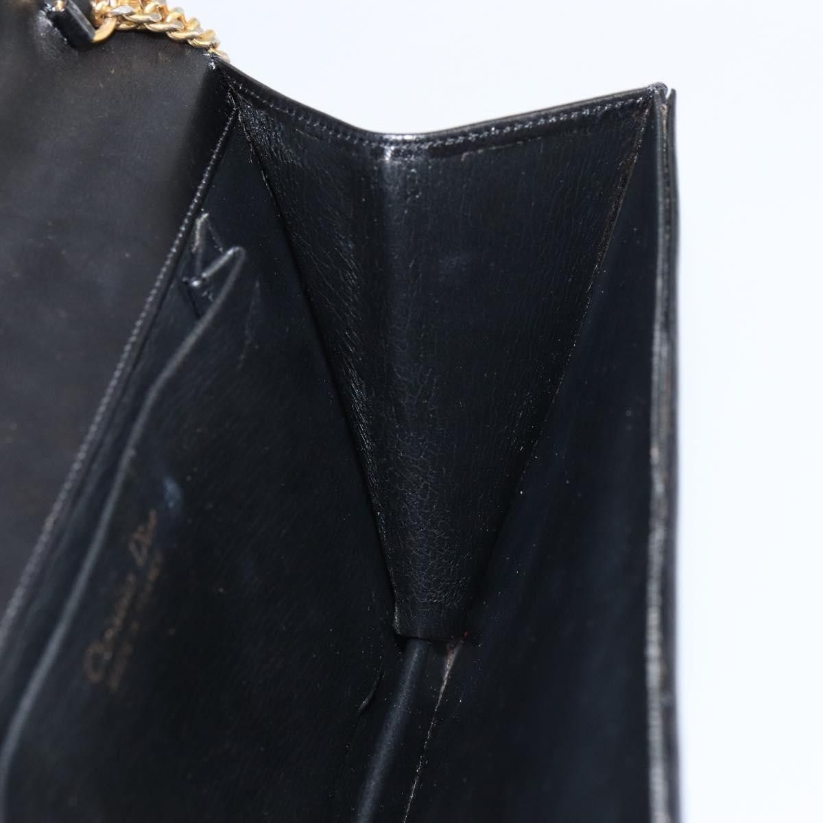 Dior Christian Dior Vintage Chain Flap Shoulder Bag Leather Size ONE SIZE - 19 Thumbnail