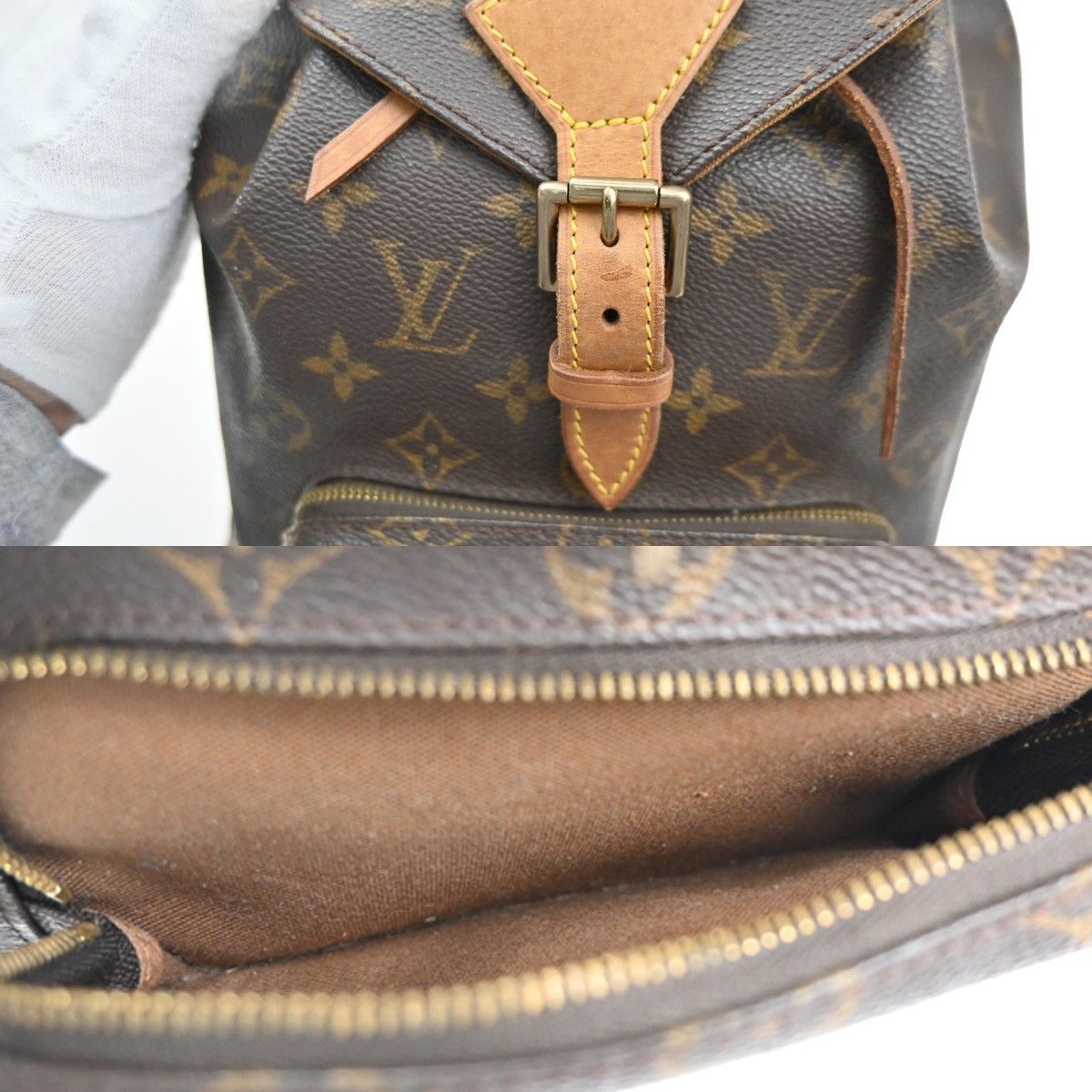 Louis Vuitton Louis Vuitton Montsouris Backpack Monogram Canvas Size ONE SIZE - 10 Thumbnail