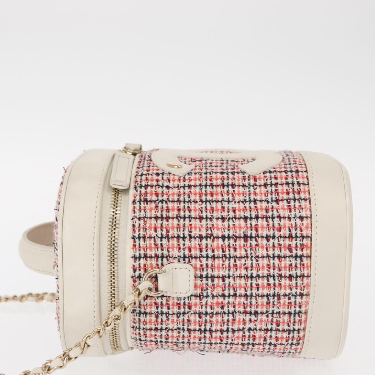 Chanel Chanel CC Mania Vanity Case Tweed with Lambskin Size ONE SIZE - 4 Thumbnail